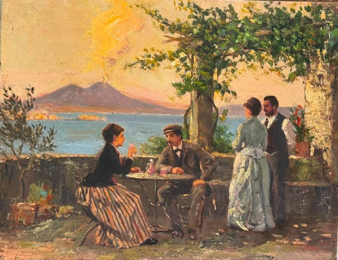 Italian school (XX) - Terrazza partenopea