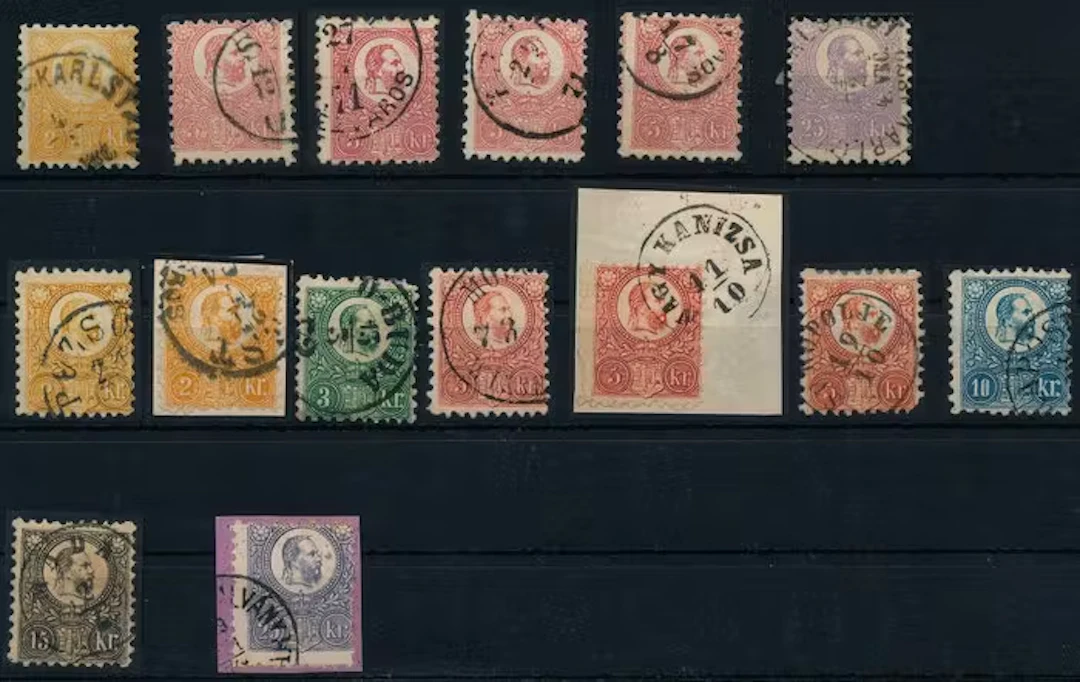 Hungary 1871 - Lot of the first two issues