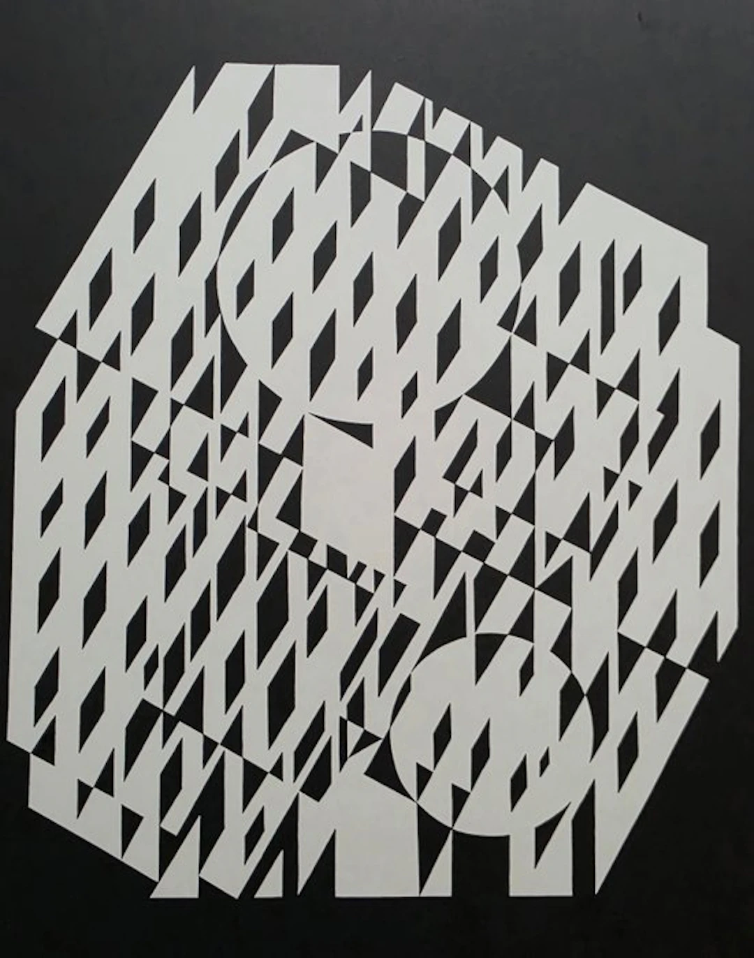Victor Vasarely (1906-1997) - Nethe, 1956- tirage de collection rare et épuisé