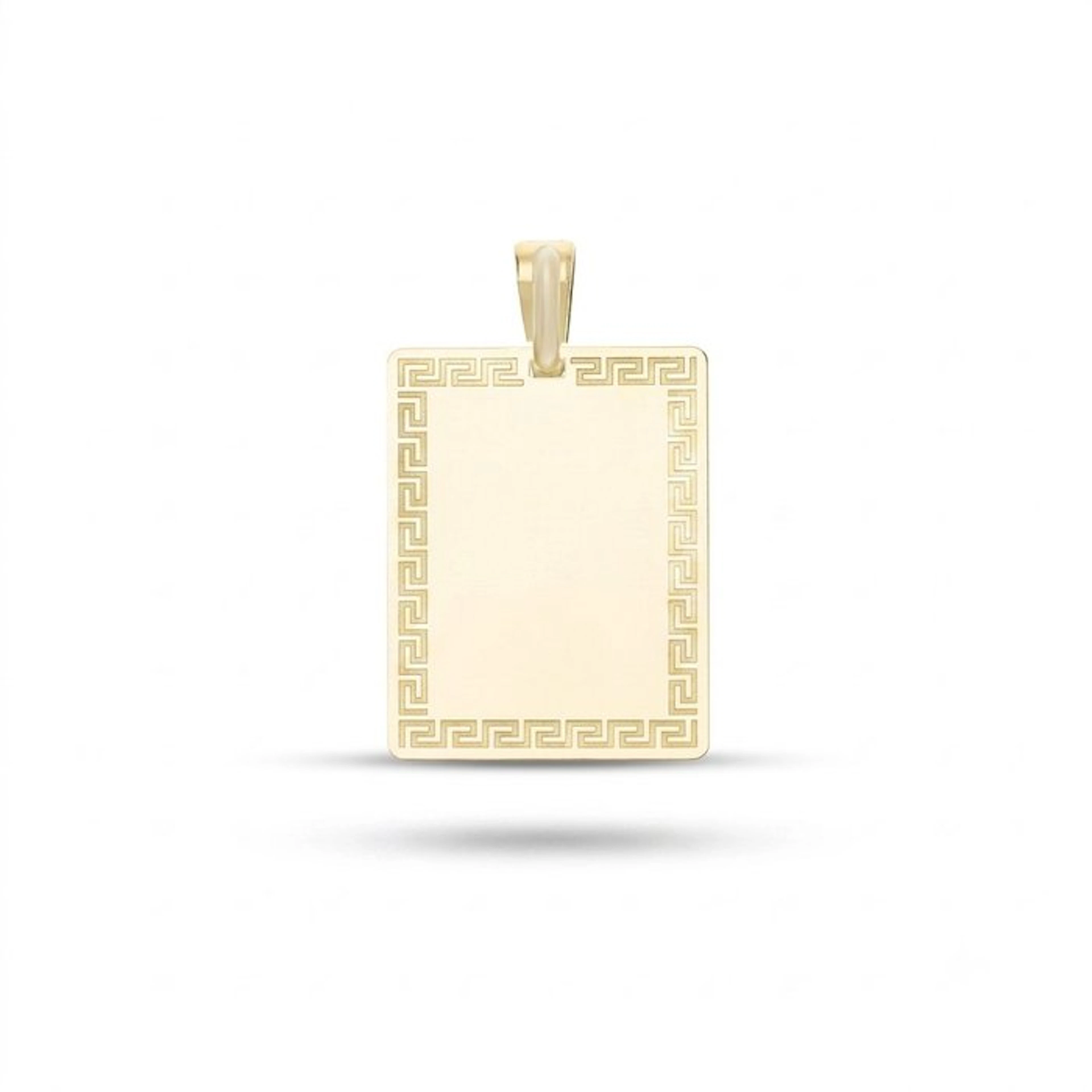 Pendant - 18 kt. Yellow gold - Engravable medal 2.3 g