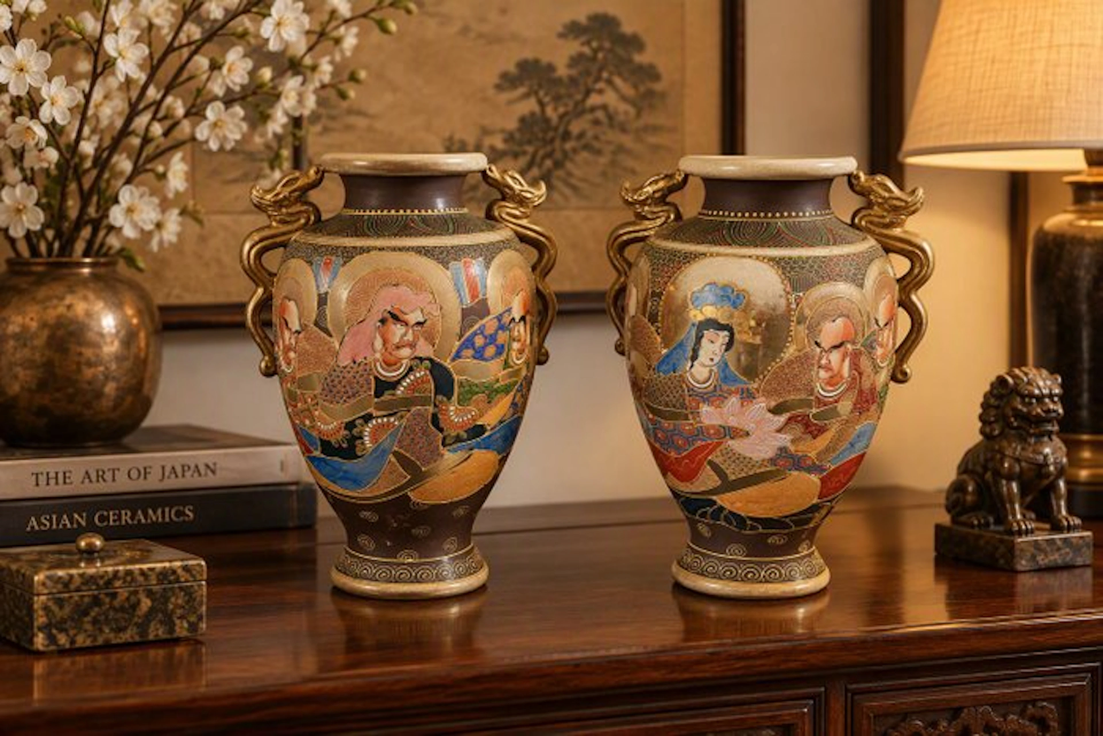 Vase - Earthenware, Porcelain - Japan - Satsuma (No reserve price)