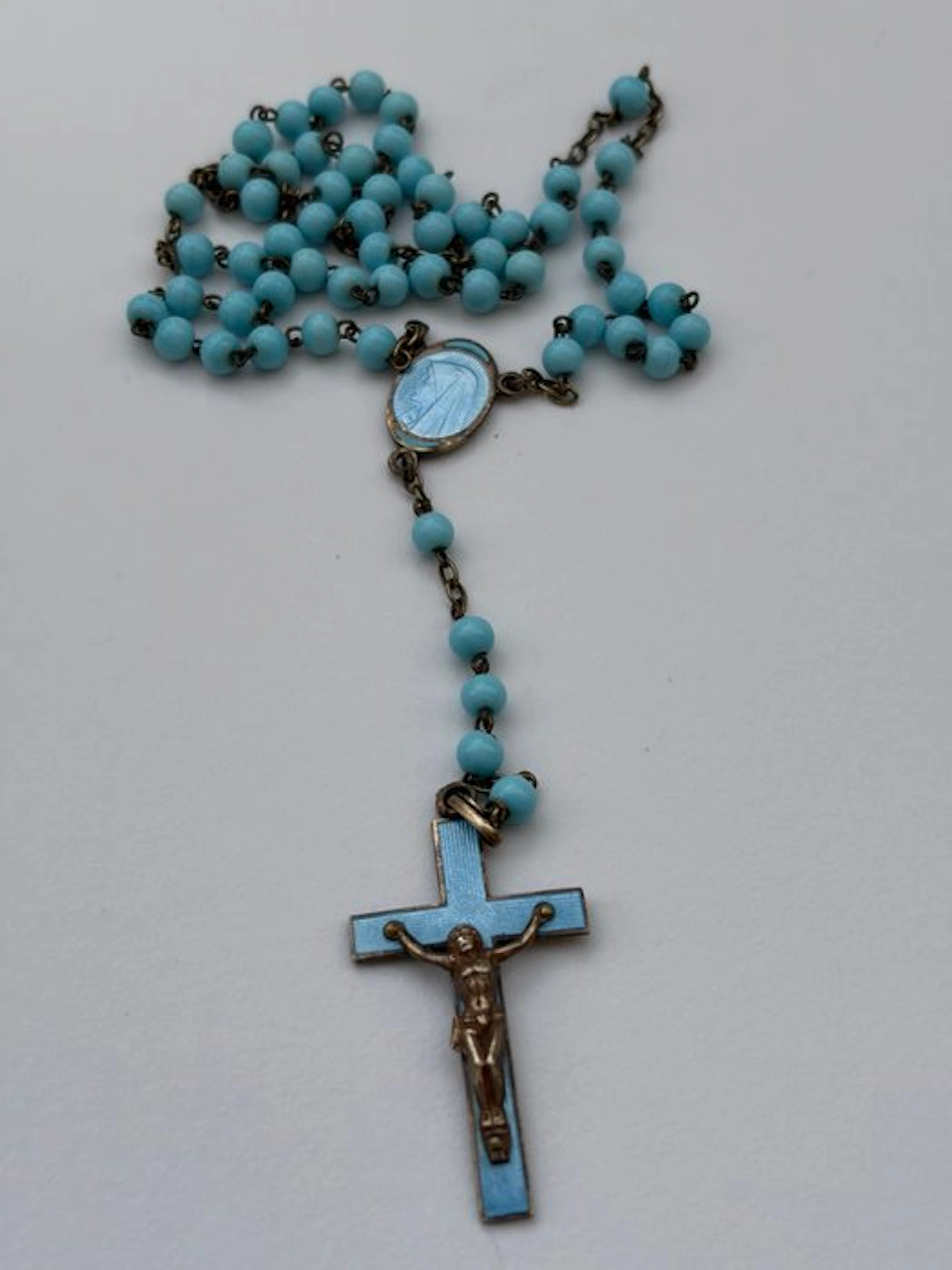 Rosary - Rare Art Nouveau psaltery in vermeil silver: The...