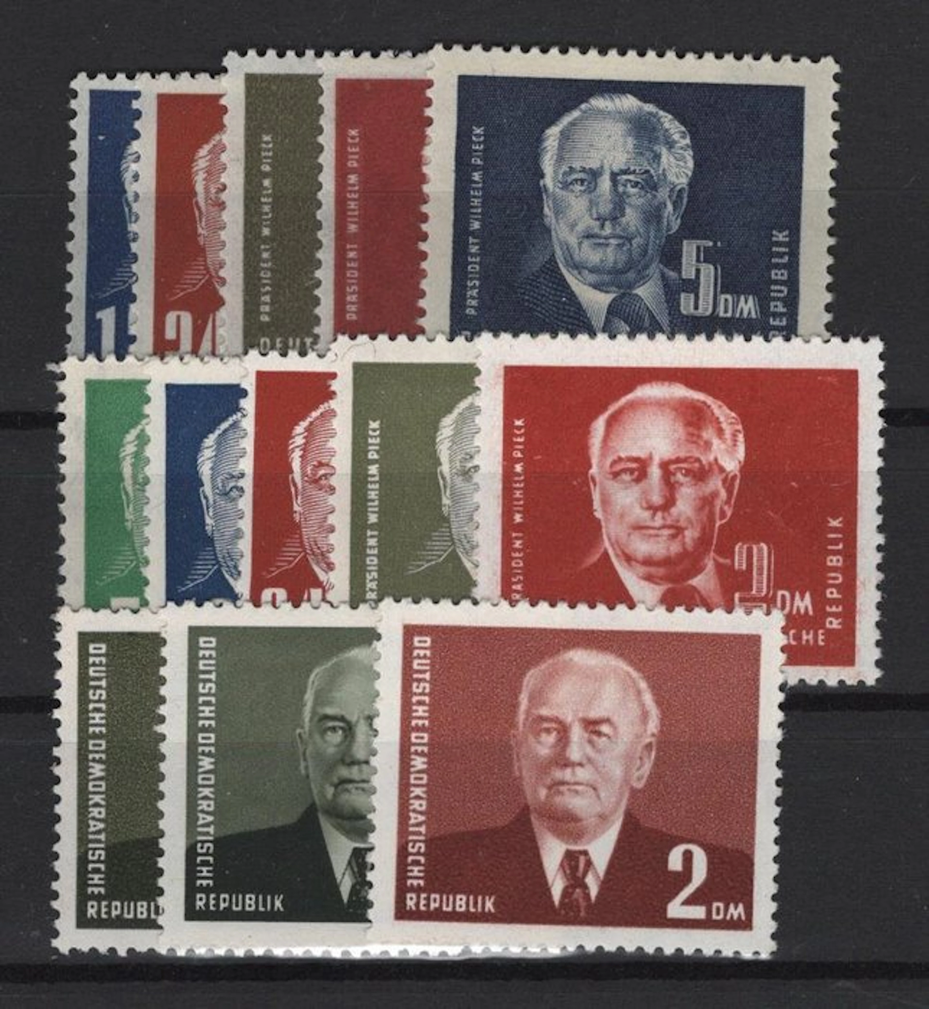 GDR 1950/1953 - "Pieck" I-III complete