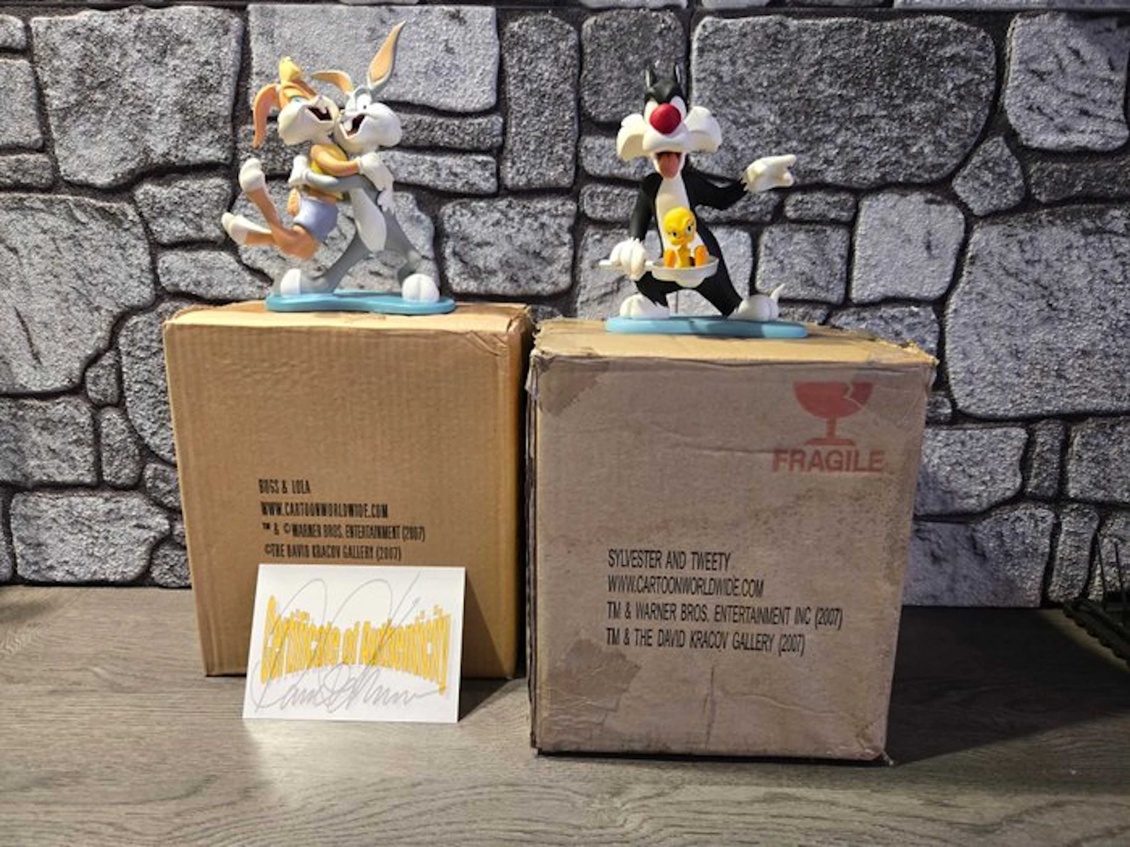 Tweety en Sylvester / Bugs and Lola Bunny - 2 Figurine - Warner Bros - 2007