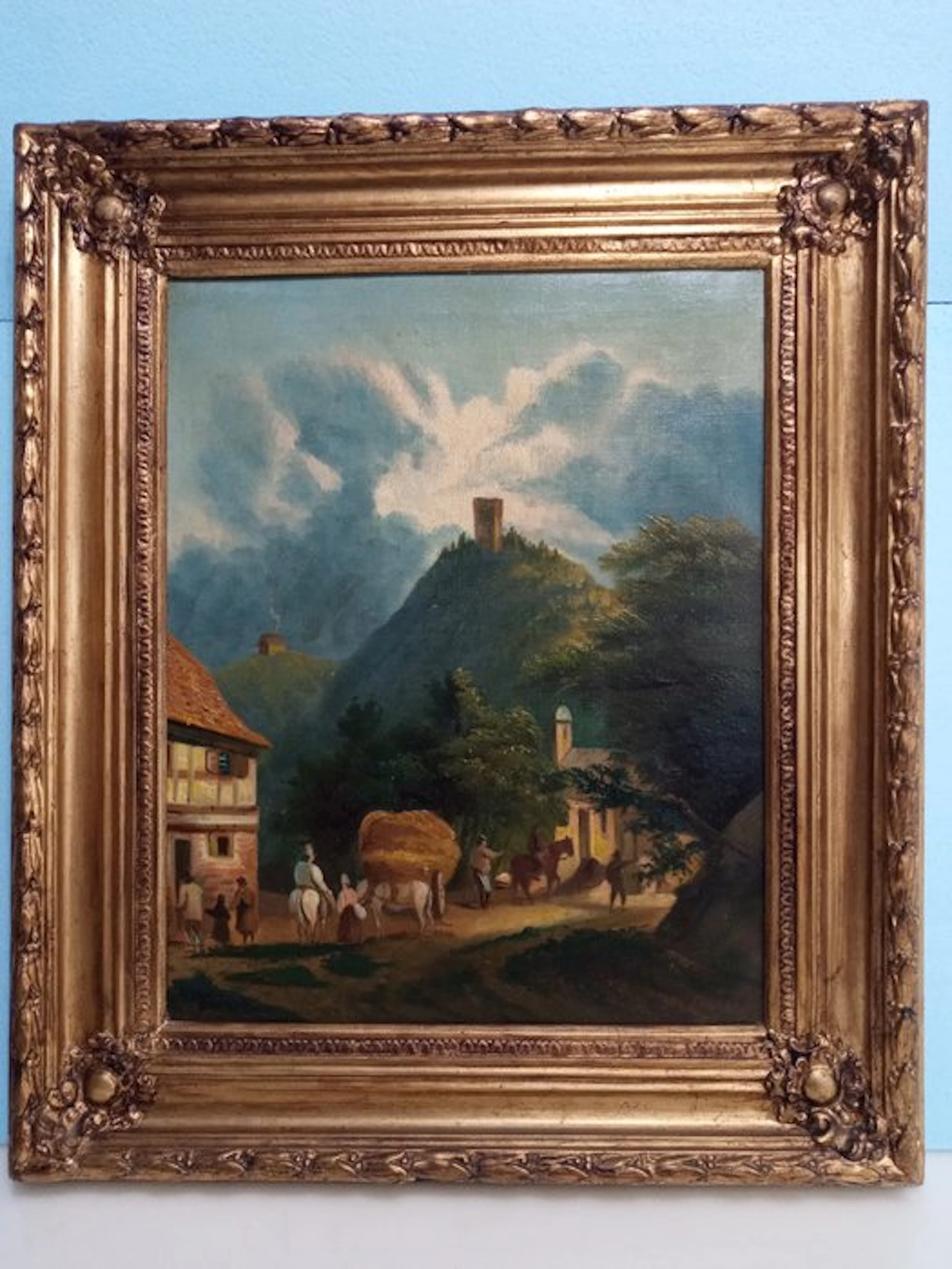 Scuola tedesca (XX), Firmato M. Sander - Paesaggio Tirolese