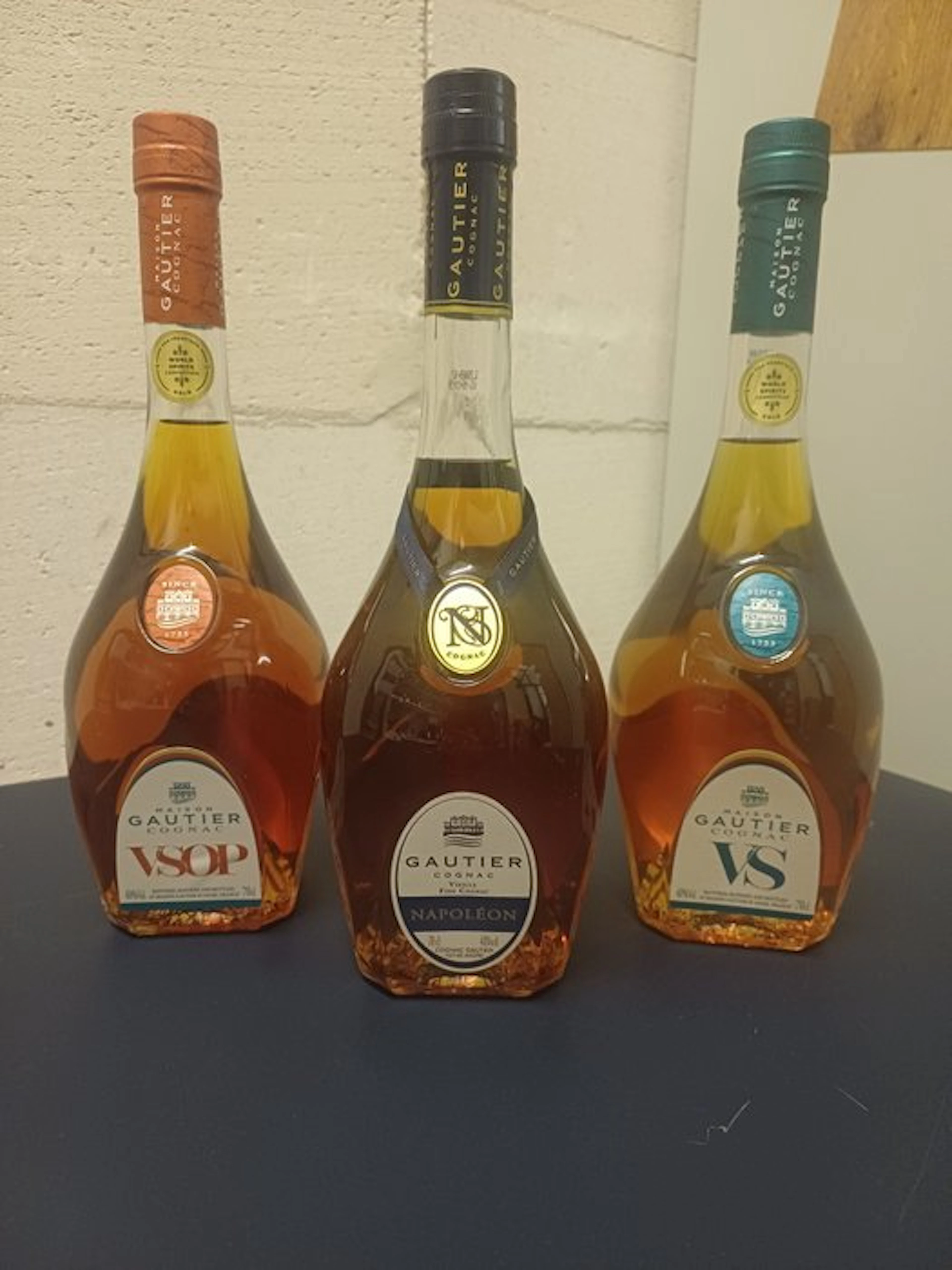 Gautier - Napoleon, VSOP + VS - 70cl - 3 bottles