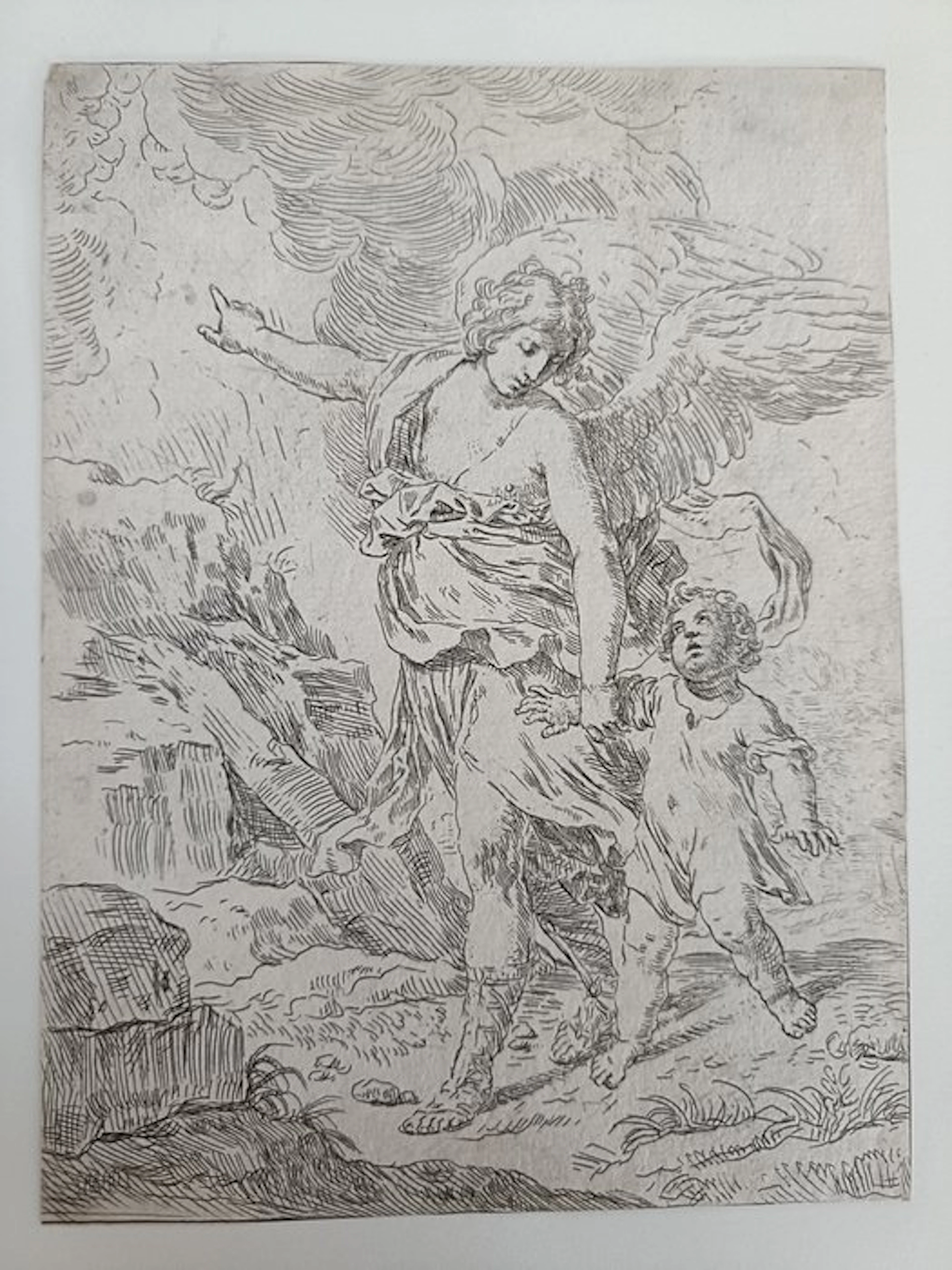 Simone Cantarini (1612-1648), after - L'Angelo Custode