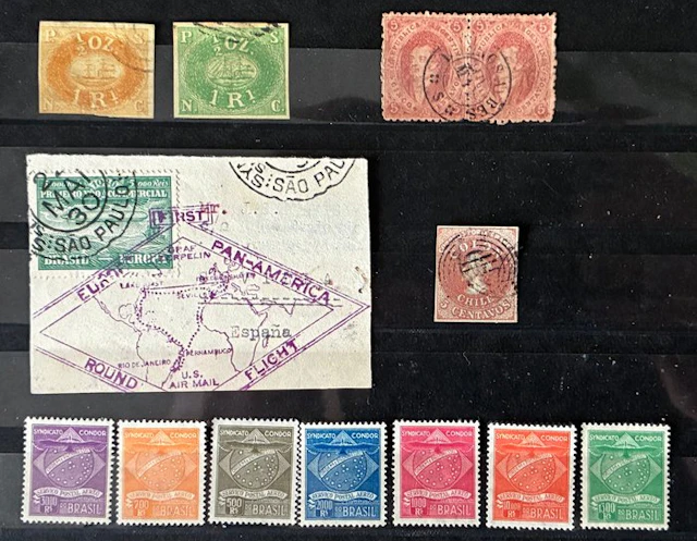 South America 1852/1930 - Various better stamps and a series.