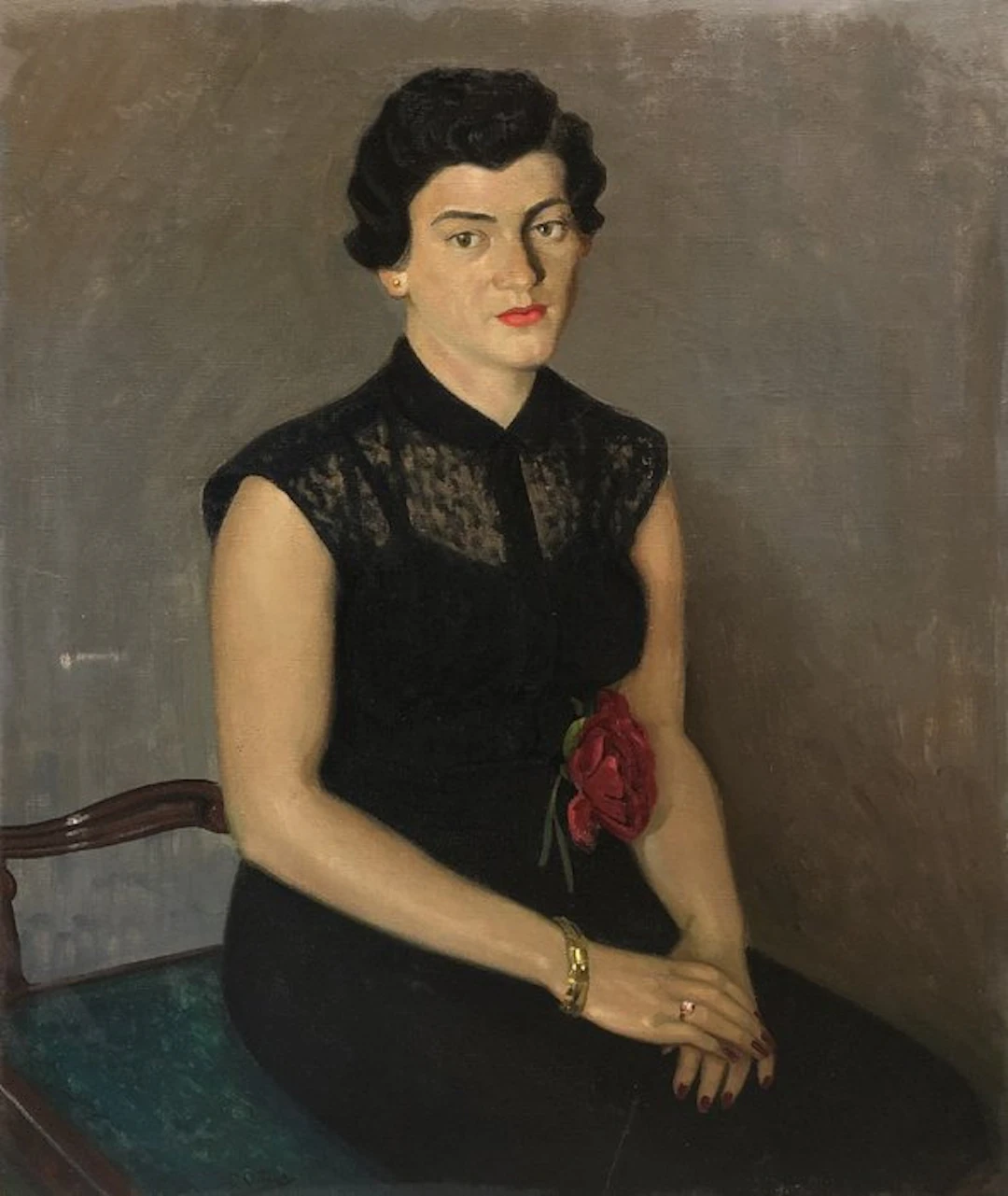 Spanish School (XX) - The Lady in Black