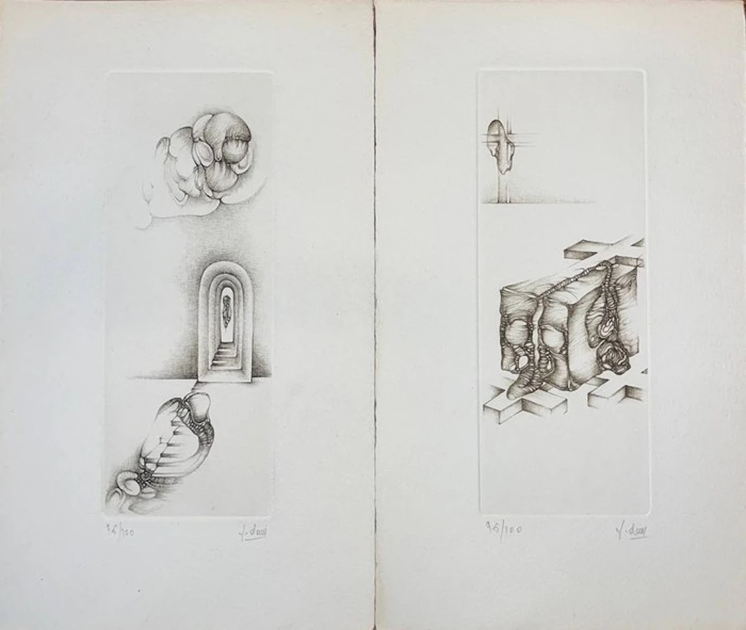 Fred Deux (1924-2015) - Deux estampes originales de Fred...