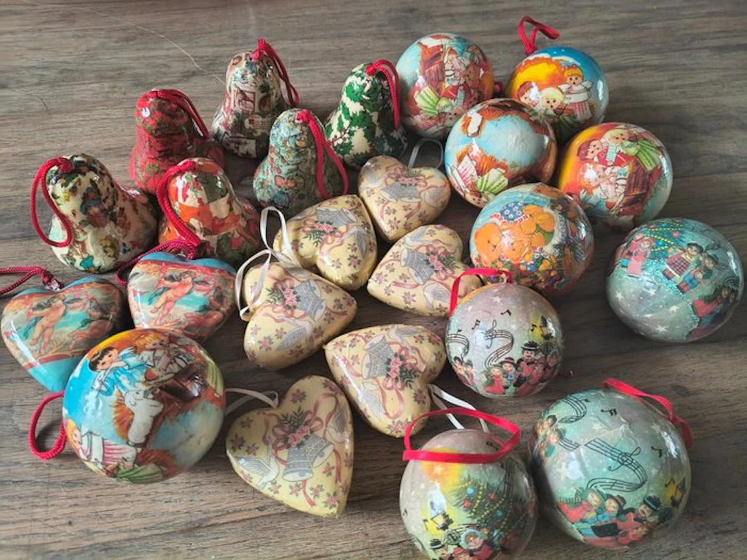 Christmas decoration (24) - Papier-mache - Vintage