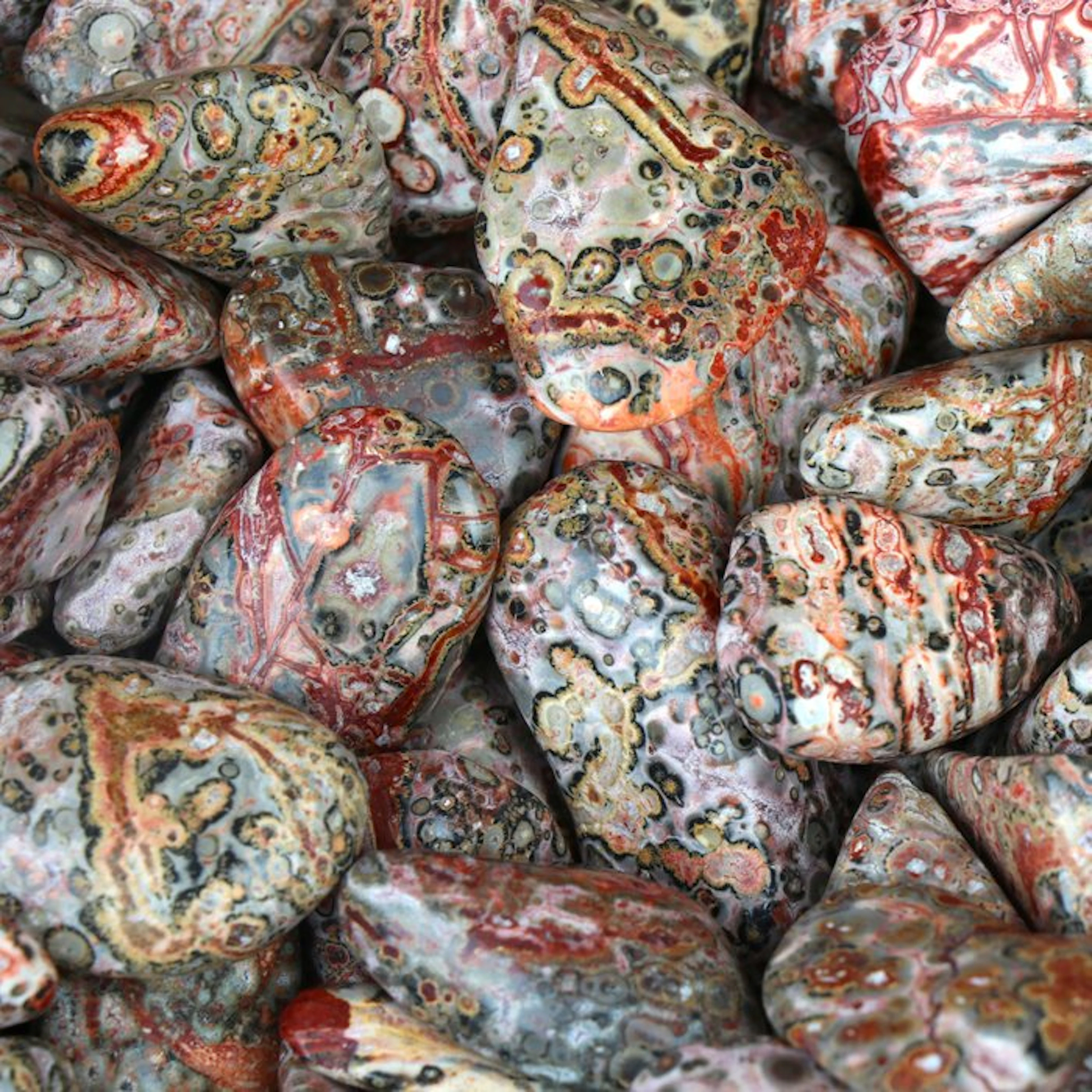 Last Lot! - Dragon Jasper - Tumbled Stones - Lot- 1 kg