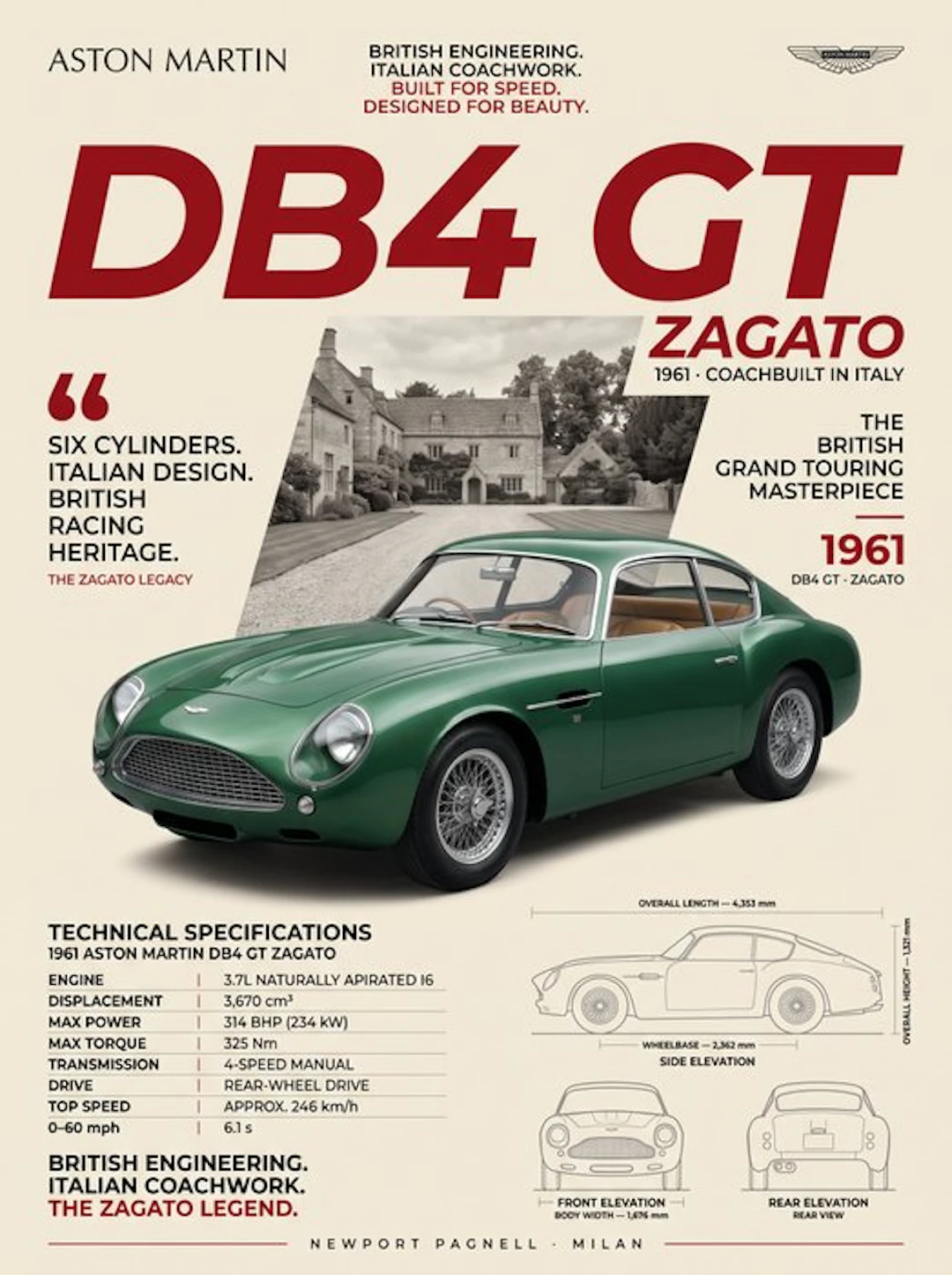 Shmidt.Art - Aston Martin - DB4 GT - 1960s