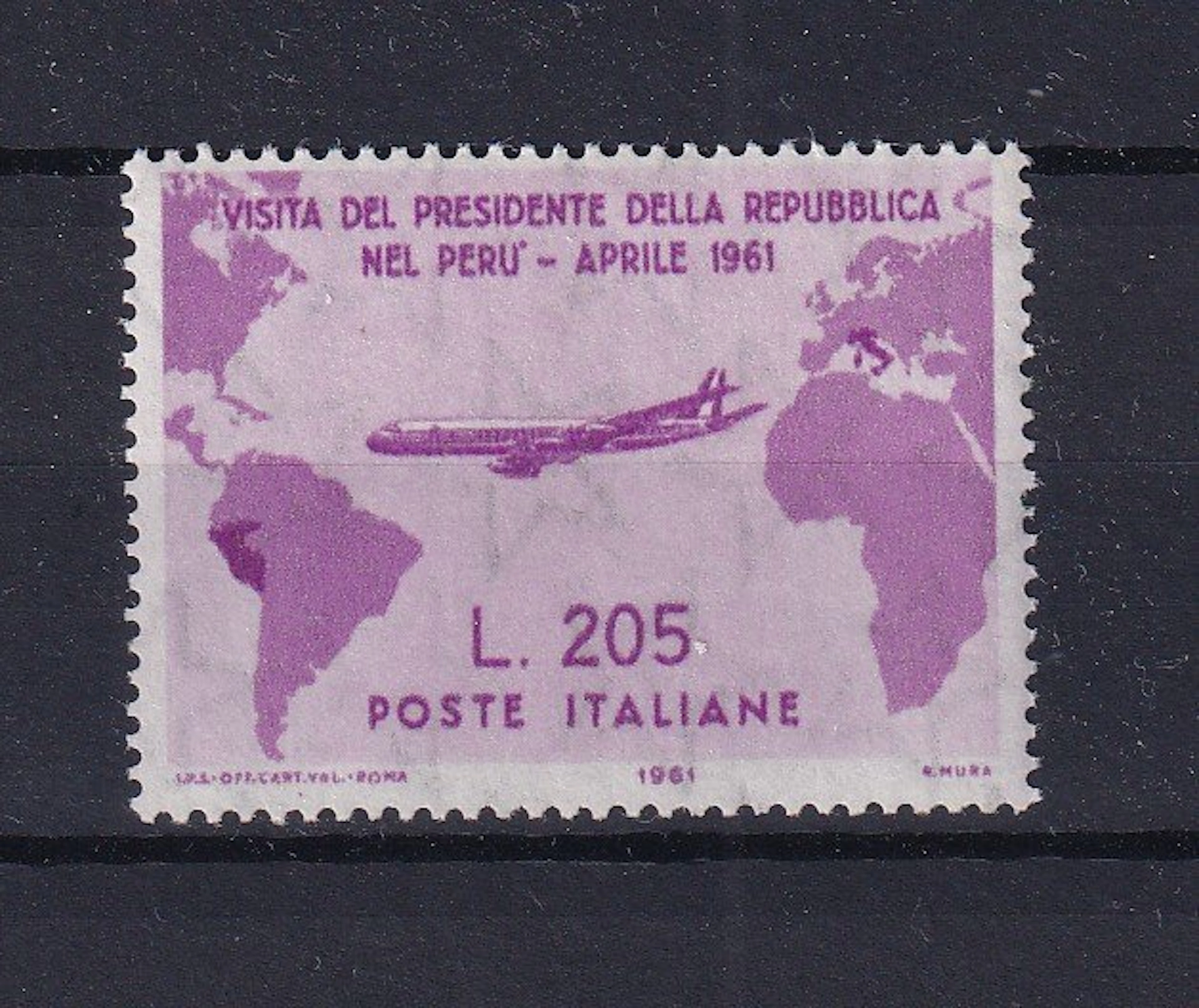 Italy 1961/1961 - Gronchi pink, new MNH with certificate - Sassone 921
