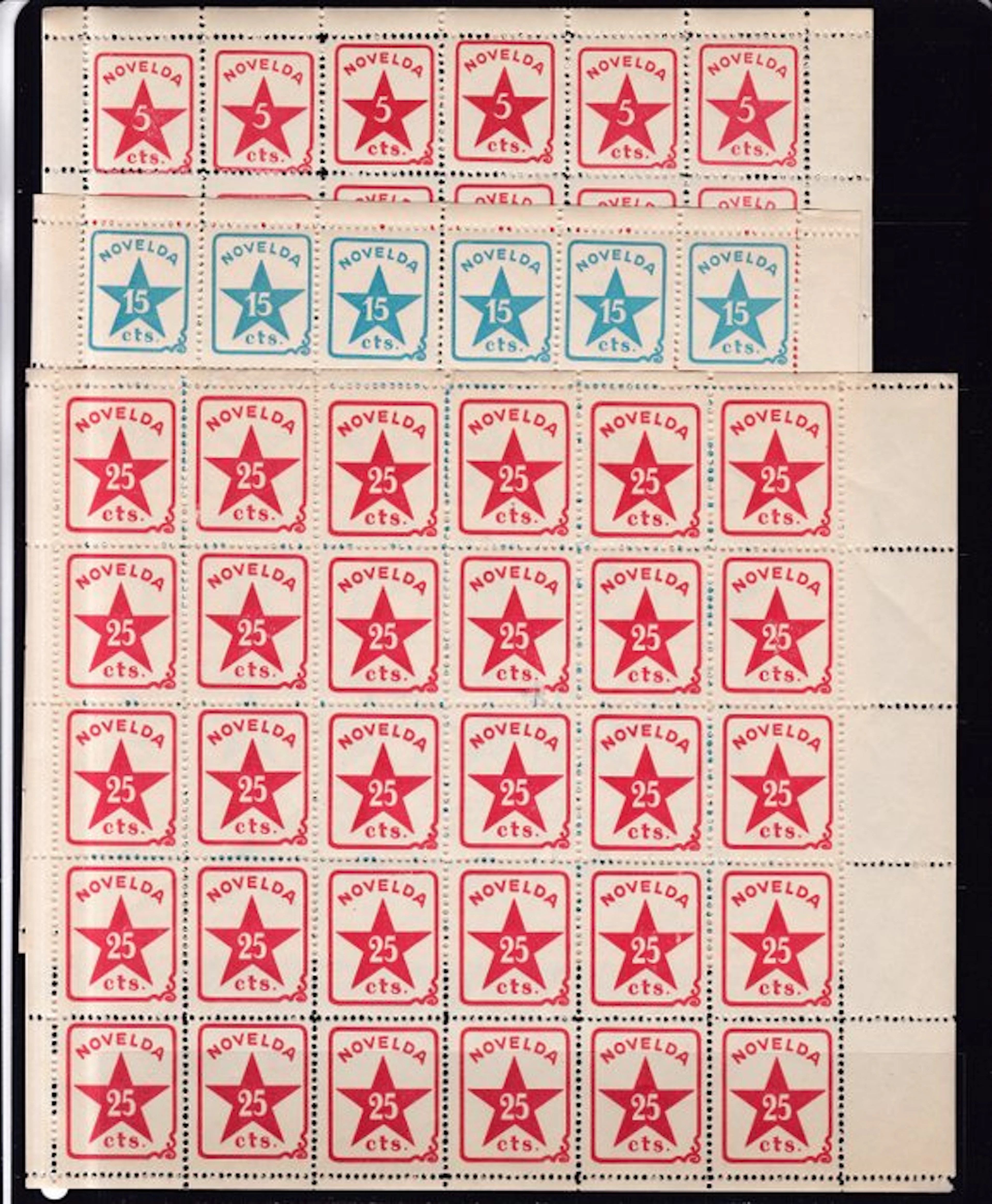Spain 1937 - Spanish Civil War - Novelda - 30 Perforated...