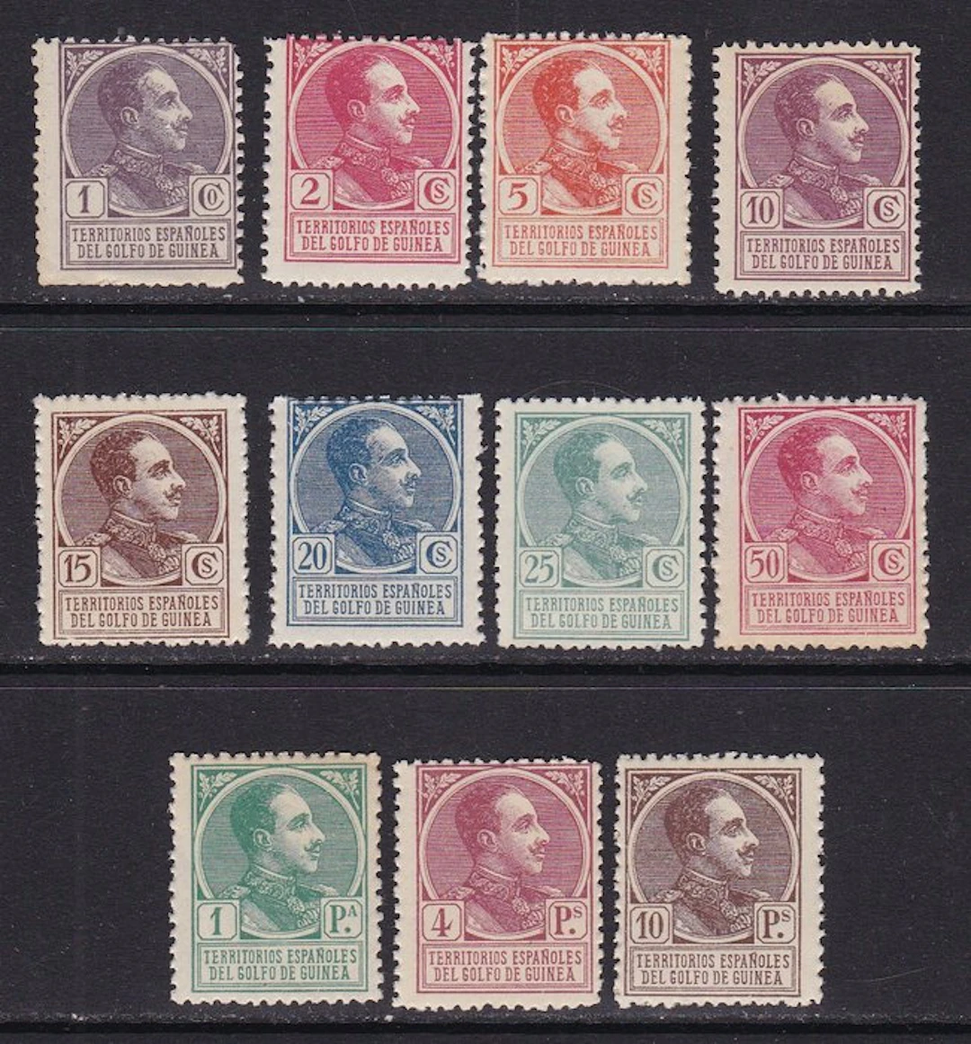 Spanish Guinea 1919 - Alfonso XIII - Guinea - Incomplete...