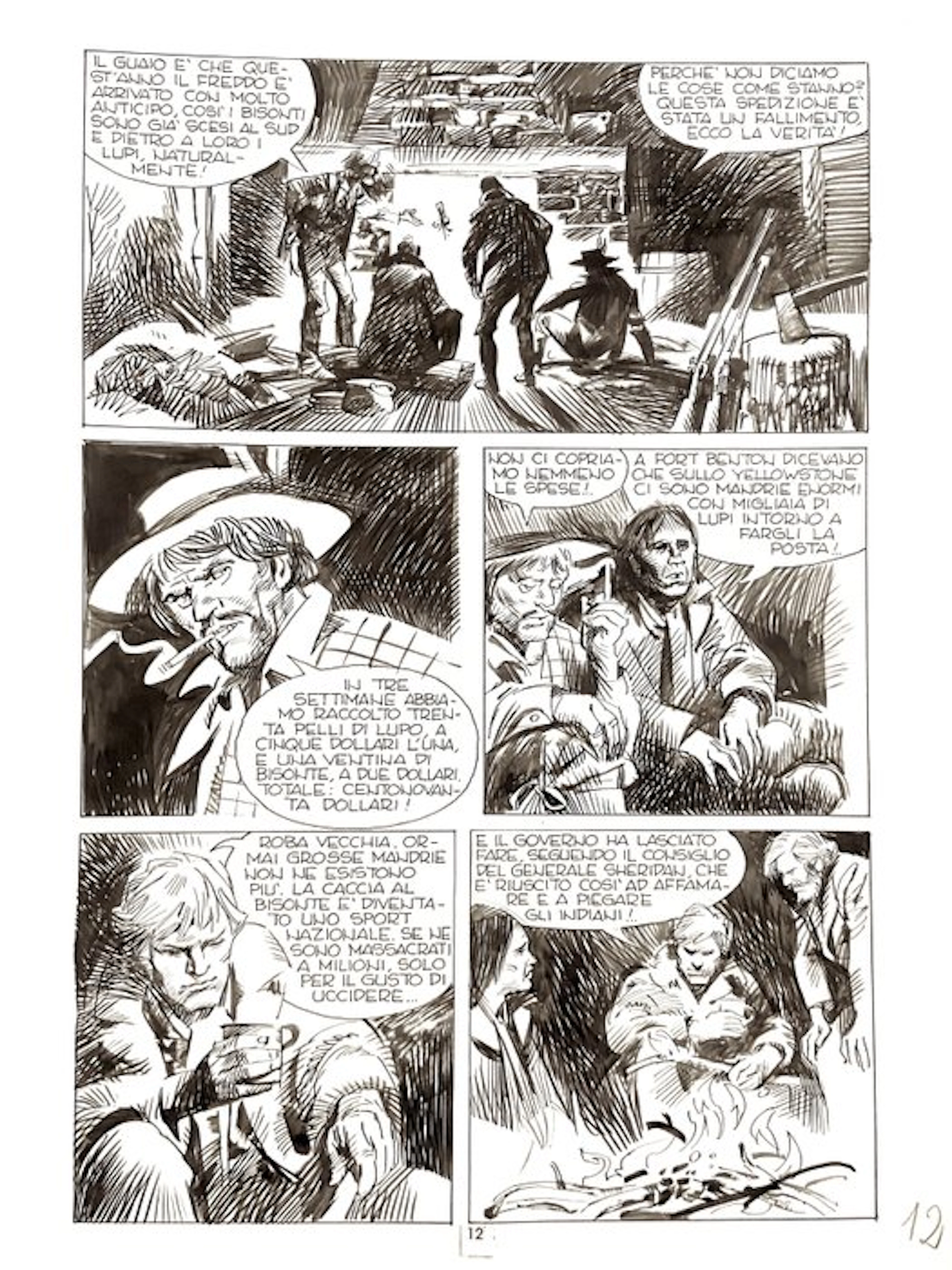 Trevisan, Giorgio - 1 Original page - Ken Parker - n. 33