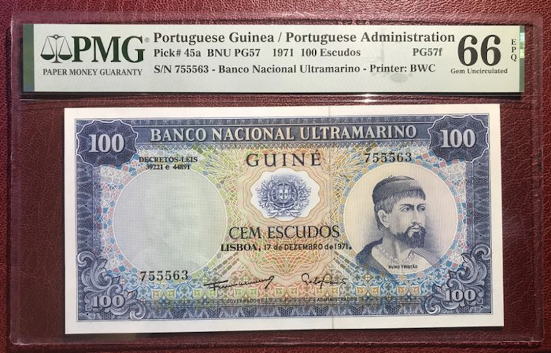 Portuguese Guinea. - 100 Escudos 1971 - Pick 45a (No reserve price)