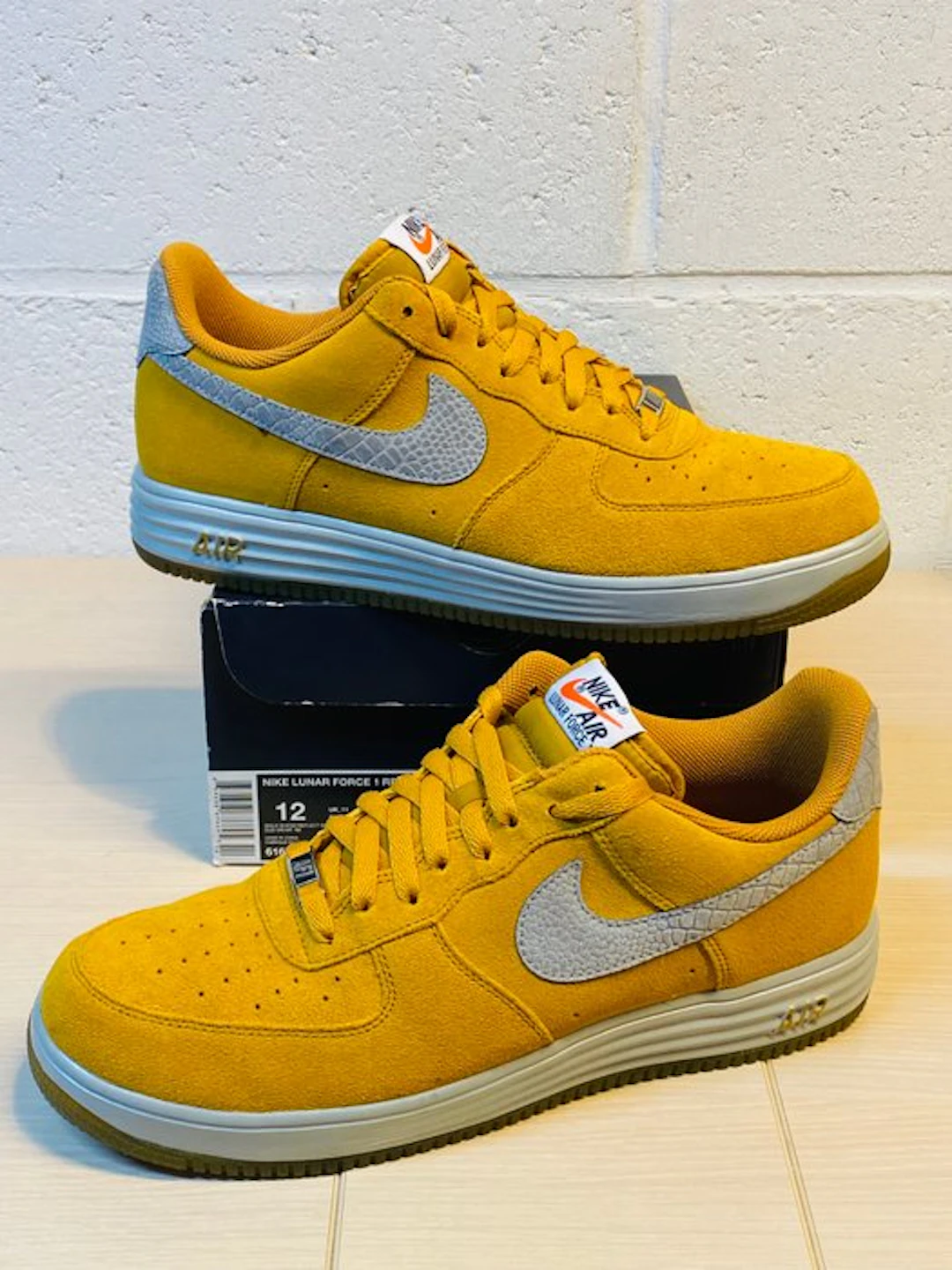 Nike - Lunar Force 1 Reflect Gold Silver P46 - Sneakers - Size: EU 46
