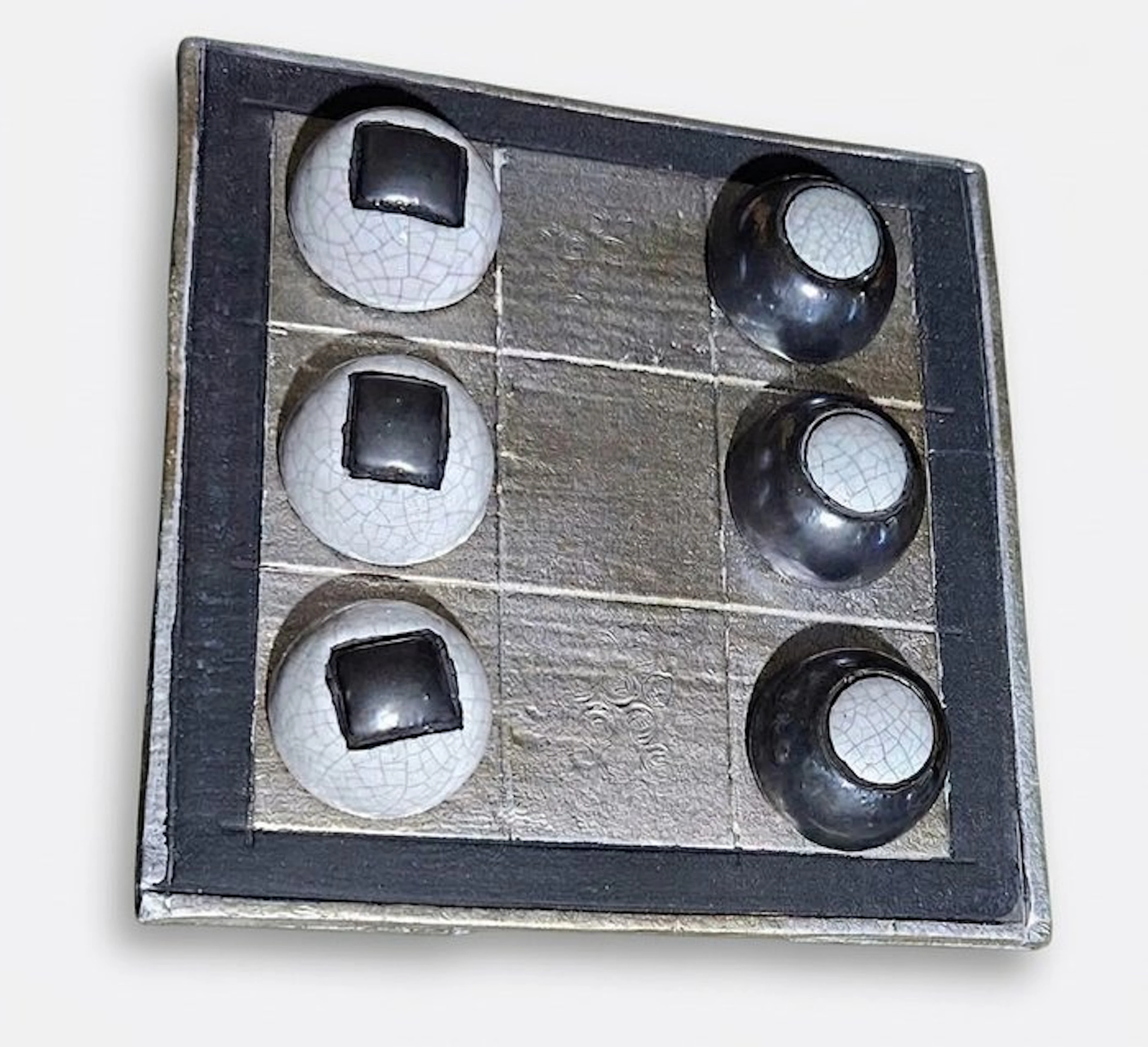 Emilio Alberti - Board game - Tris - Ceramics