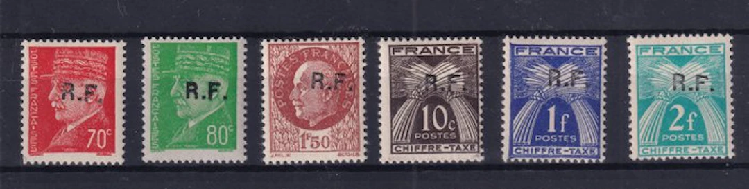 France - Libération Courcelle de Touraine ** No. 6/8/12 34T/35T/36T - Mayer