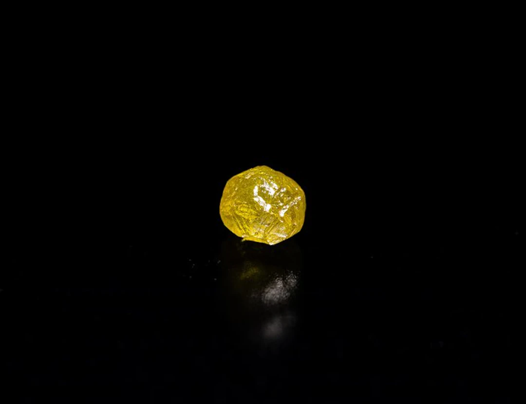 RAREST Diamond Fancy Intense Yellow - 0.21 – India NO...