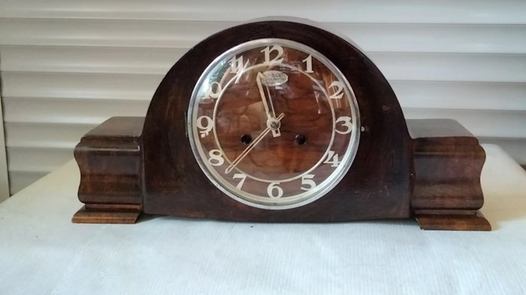 Pendulum clock French design - Teak - 1930-1940 - Carillon musical clock