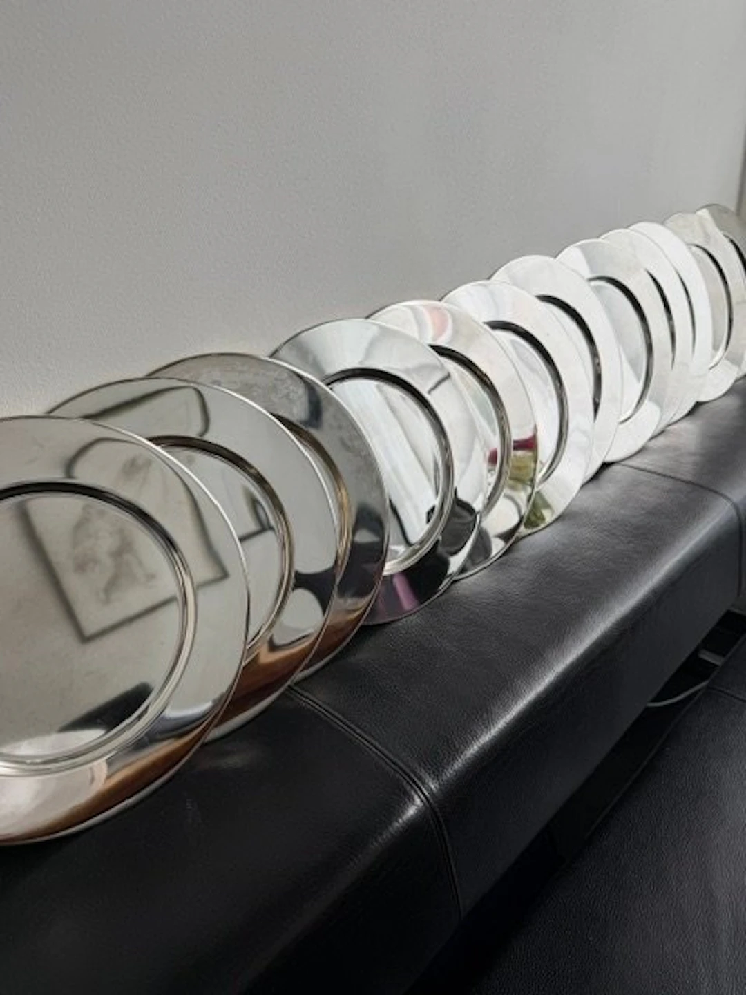 Charger plate (12) - Silverplated - 12 large charger plates