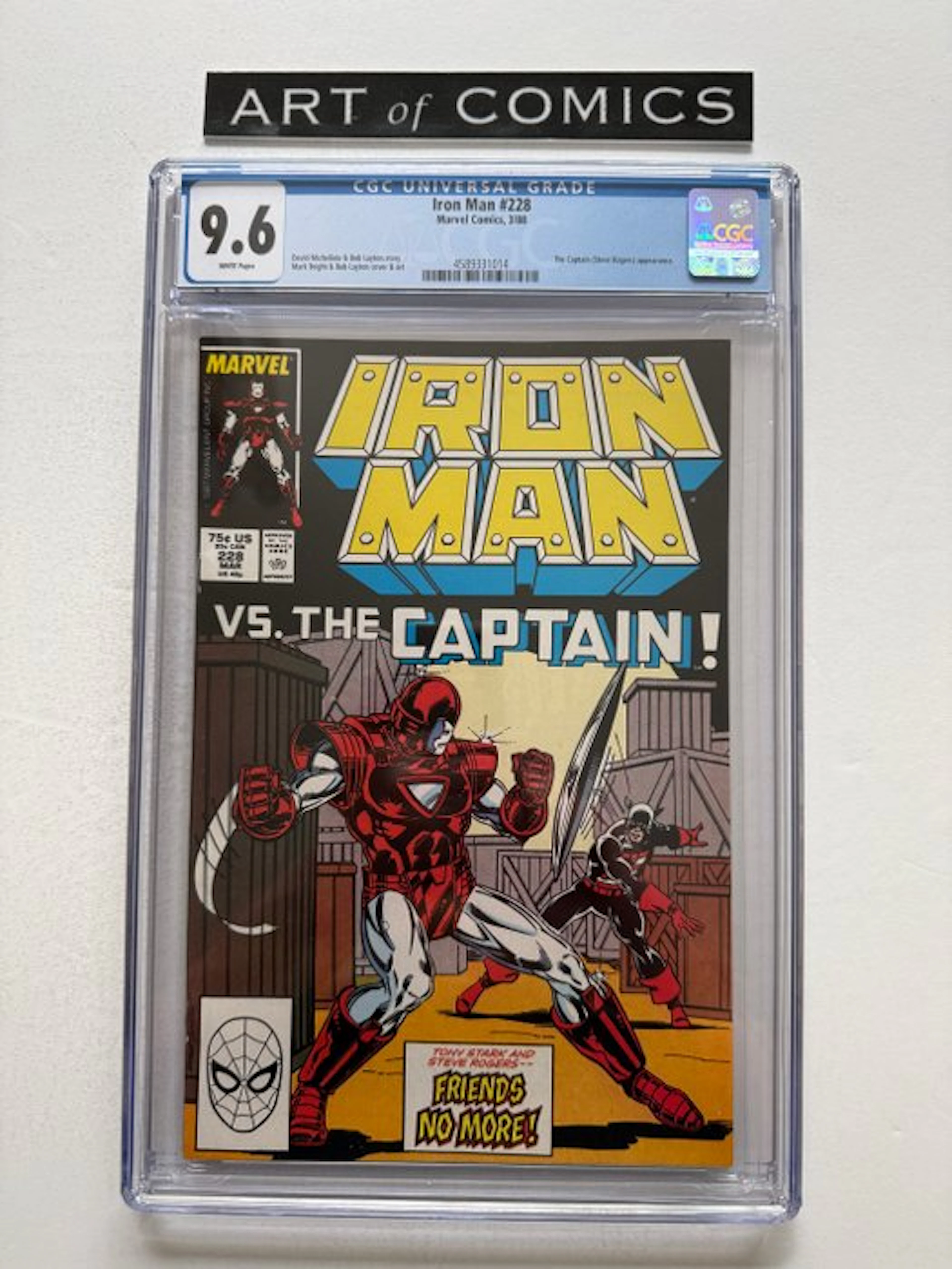 Iron Man #228 - The Captain (Steve Rogers) appearance...