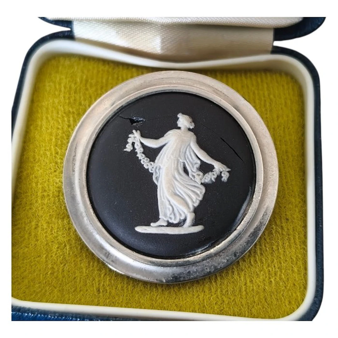 Wedgwood - Black Basalt - Brooch