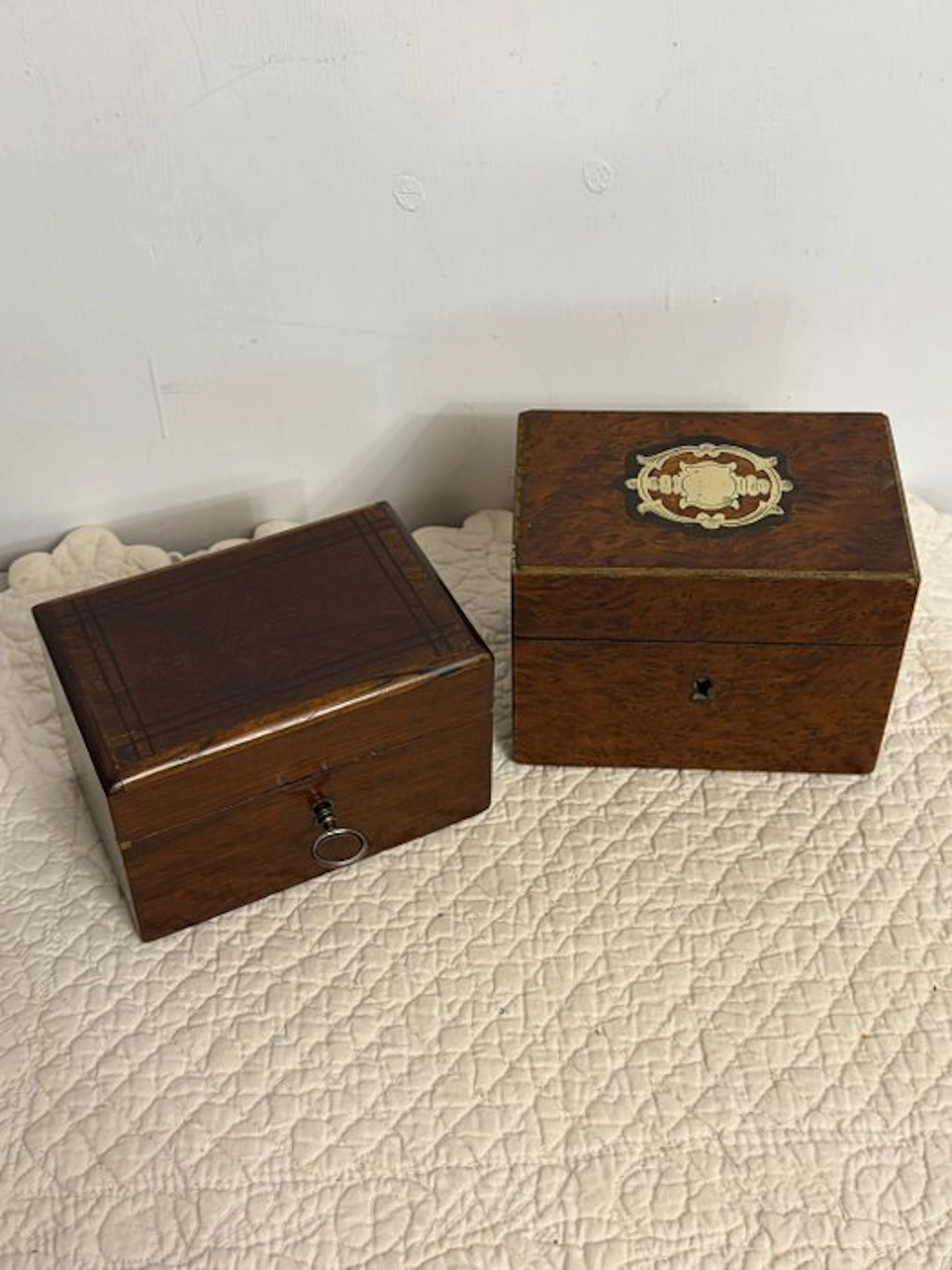 Box (2) - Wood - Napoleon III piggy bank