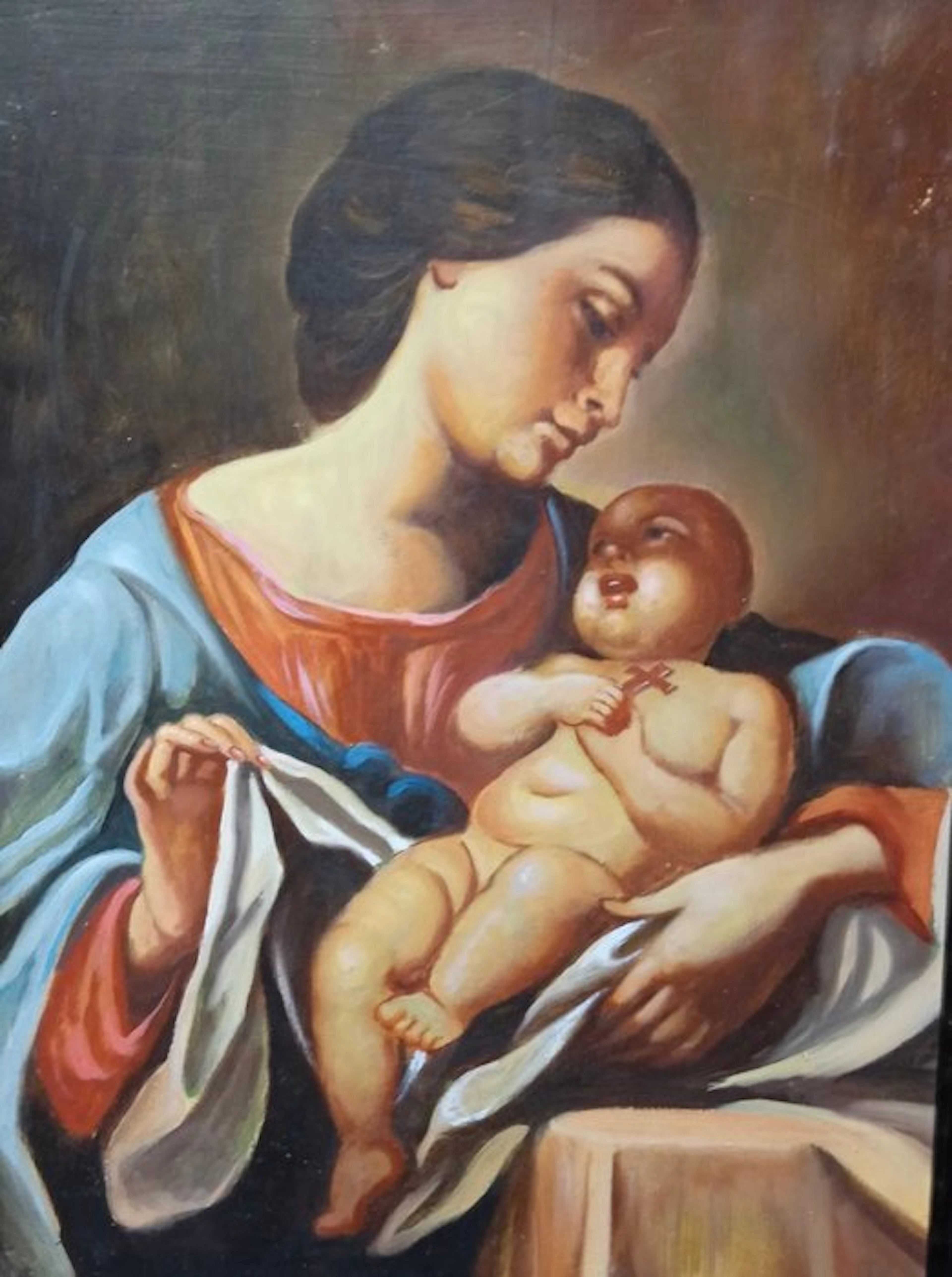 Italian school (XIX) - Madonna con bambino