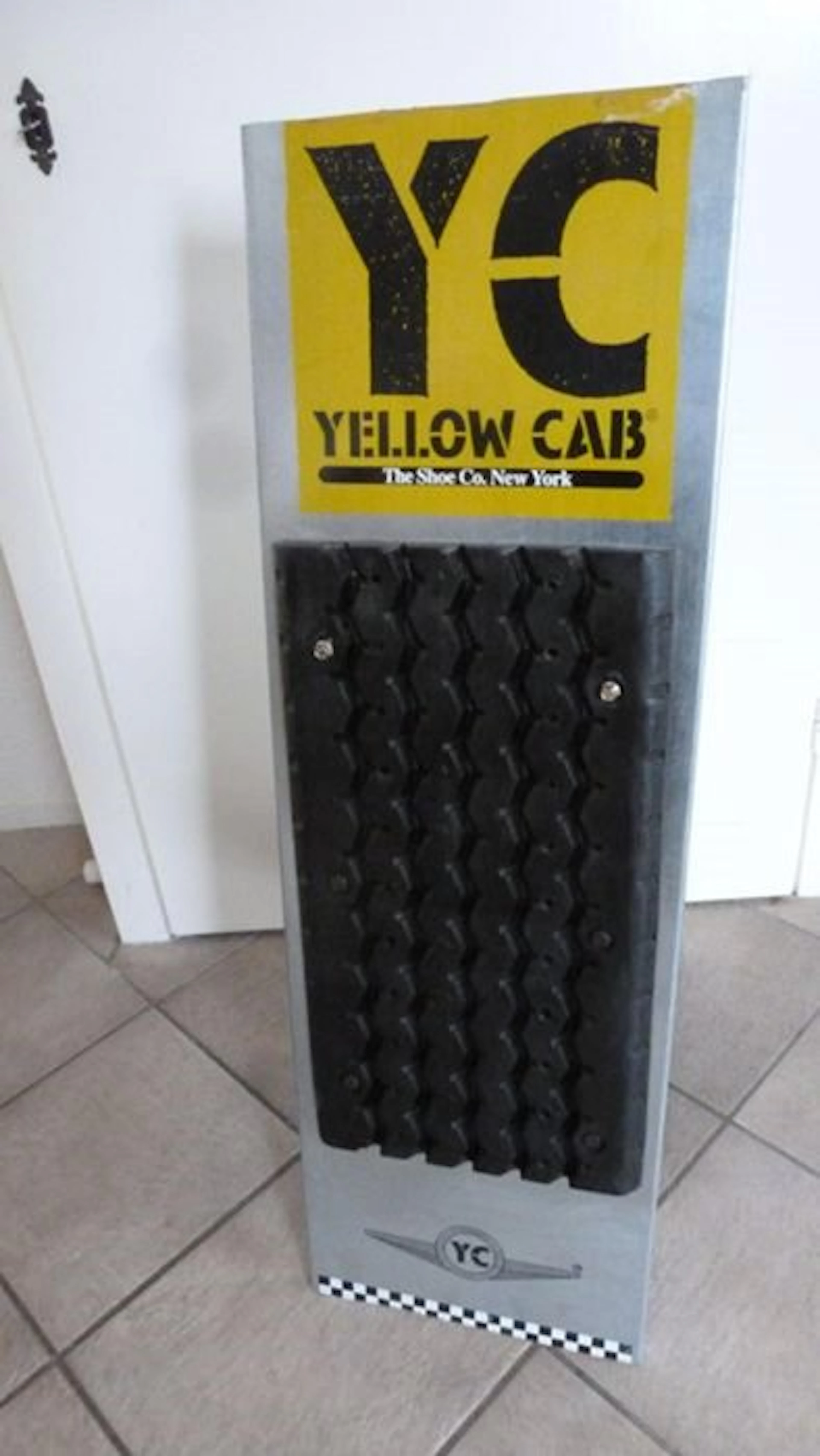 Yellow Cab - Yellow Cab sign - Advertising sign - Rubber, Aluminium