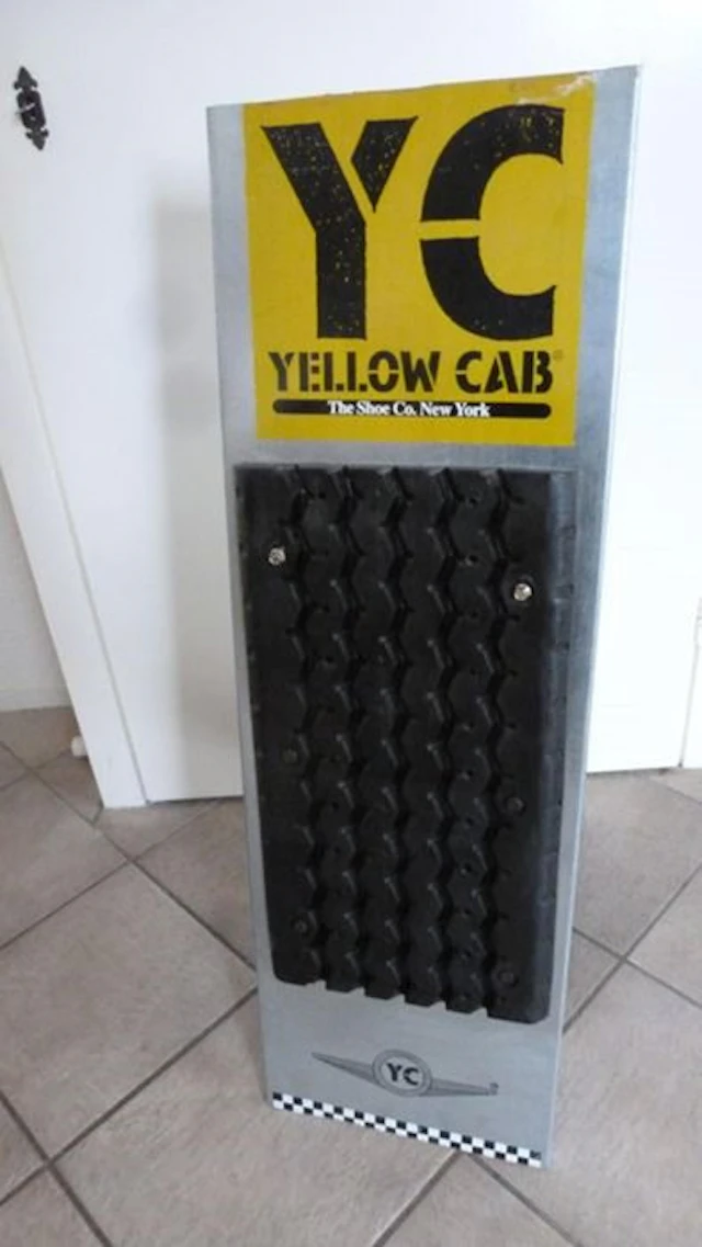 Yellow Cab - Yellow Cab sign - Advertising sign - Rubber, Aluminium