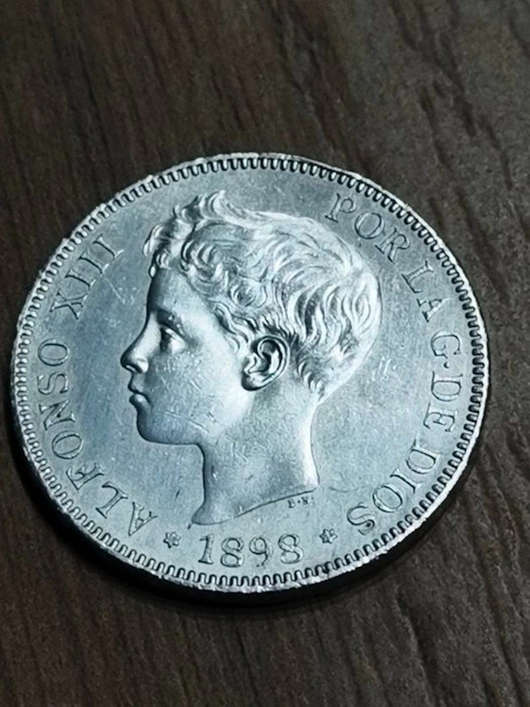 Spain. Alfonso XIII. 5 Pesetas 1898*98 SGV (No reserve price)