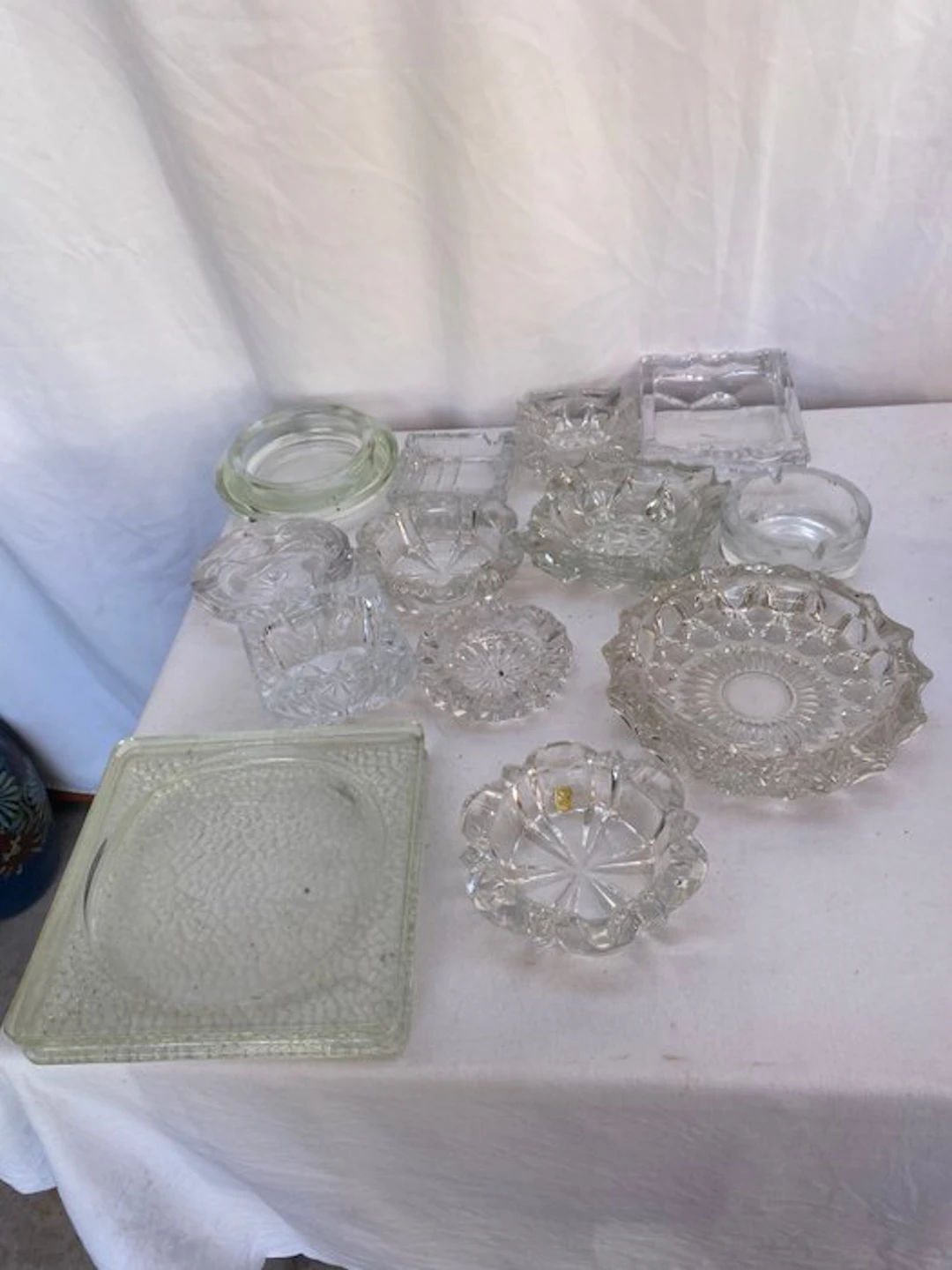 Ashtray (13) - Crystal, Glass - vintage ashtray