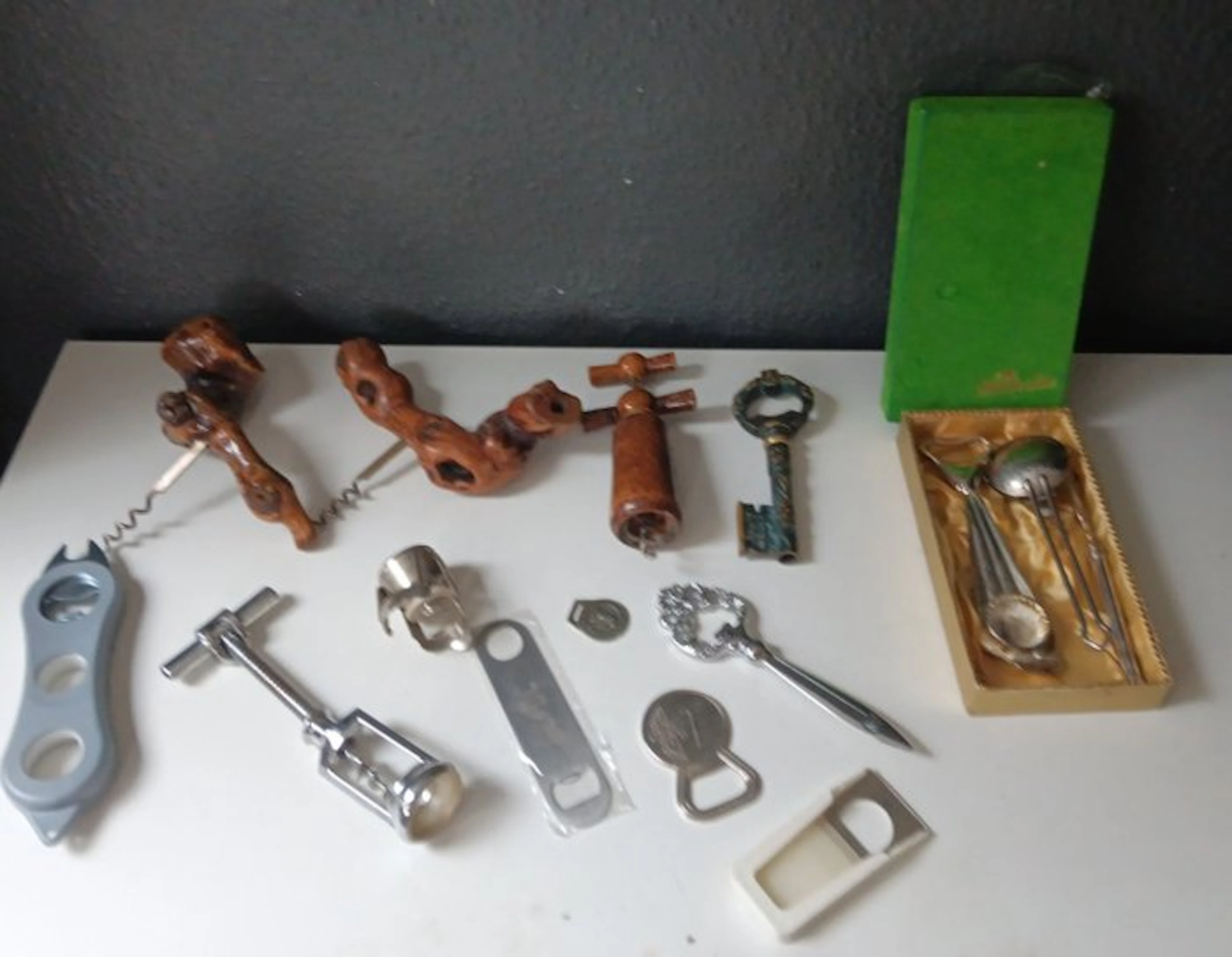 Themed collection - Vintage Collection of Wine and Bottle Opener