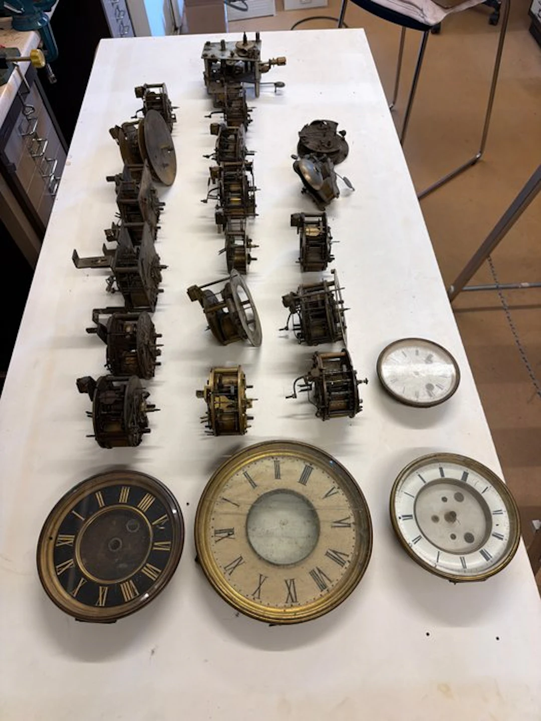 Clock movement (22) - Brass - 1850-1900