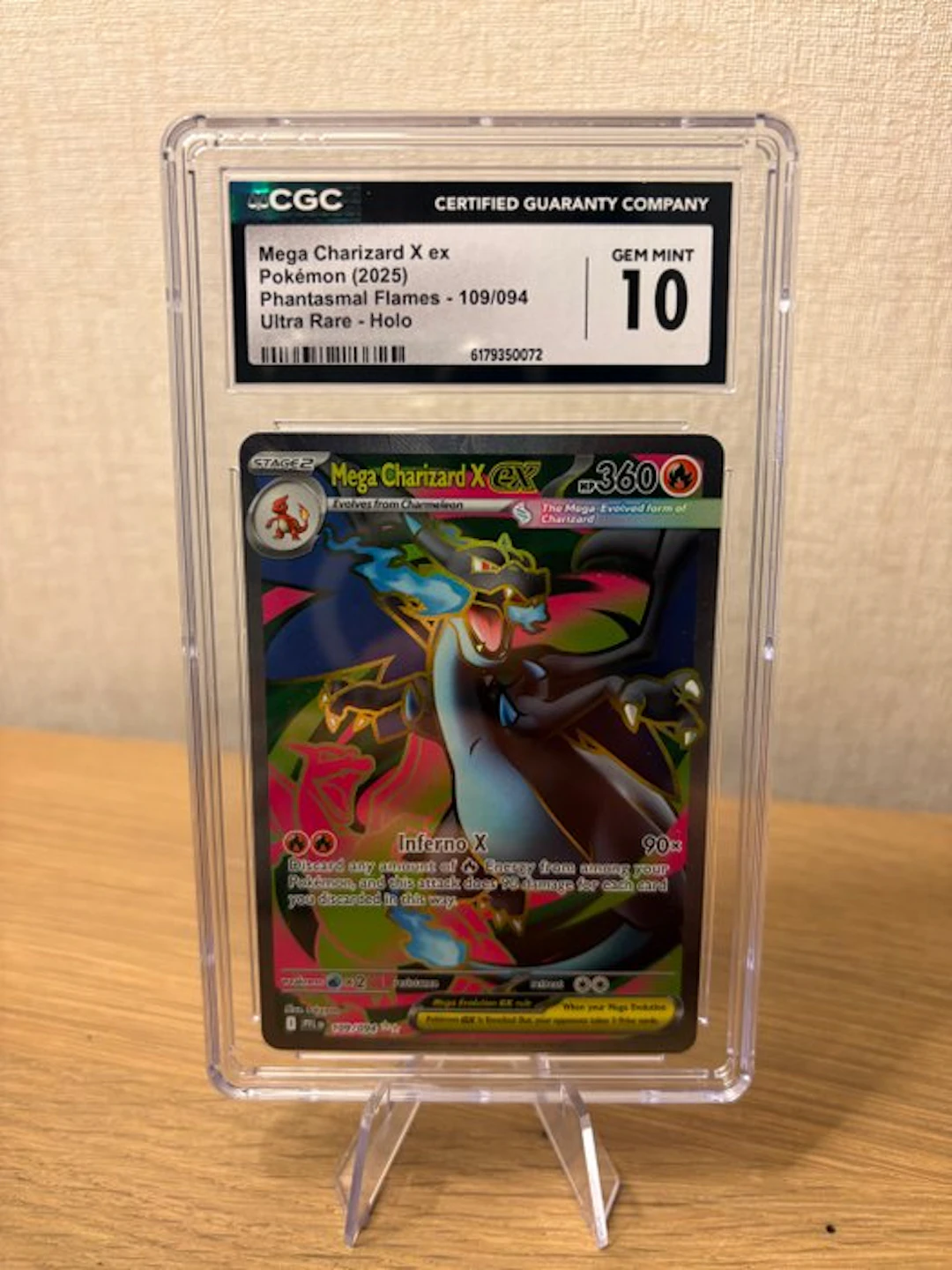 Pokémon - 1 Graded card - Charizard 109/094 Foil