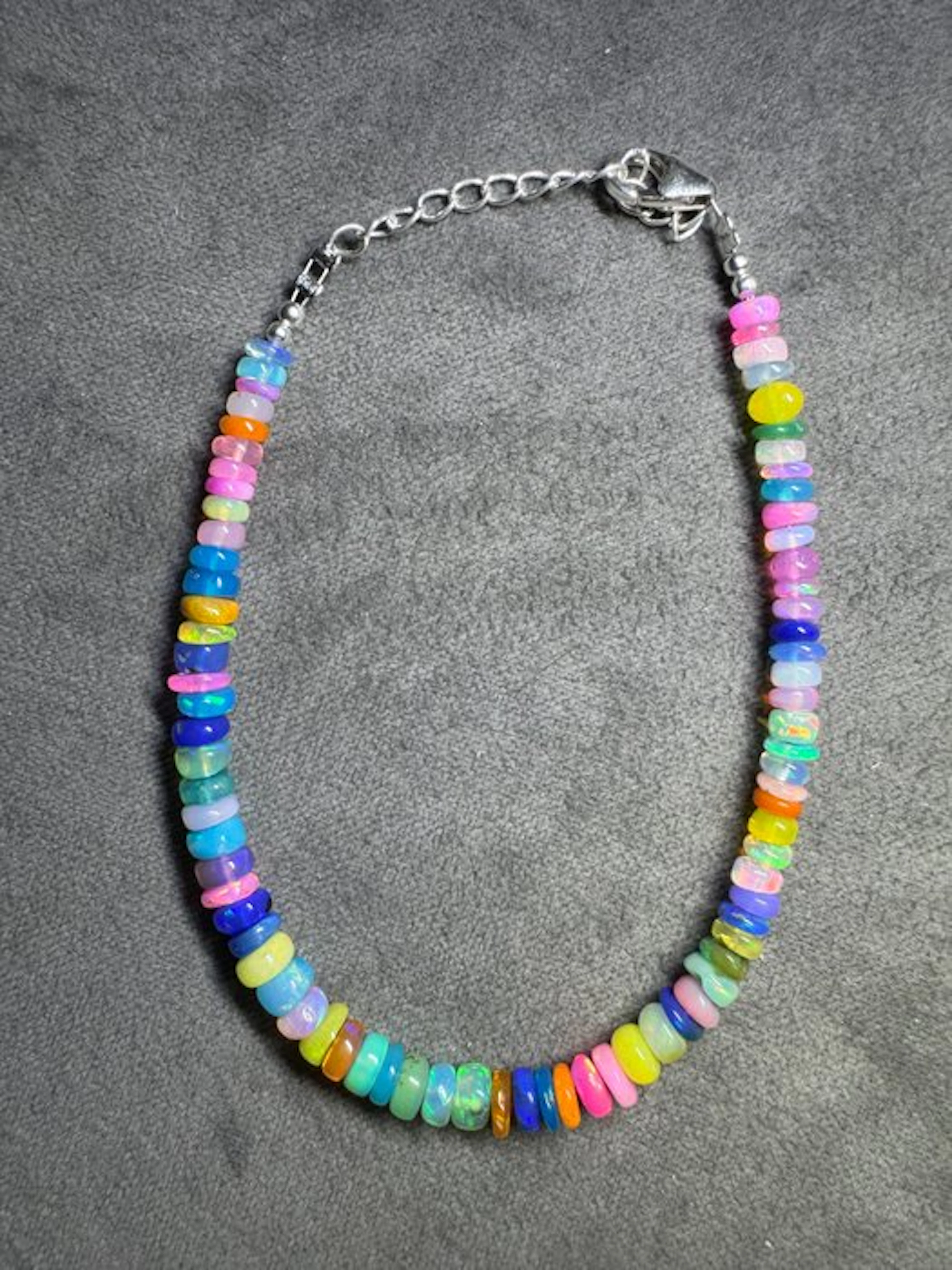 Multicolored opal bracelet