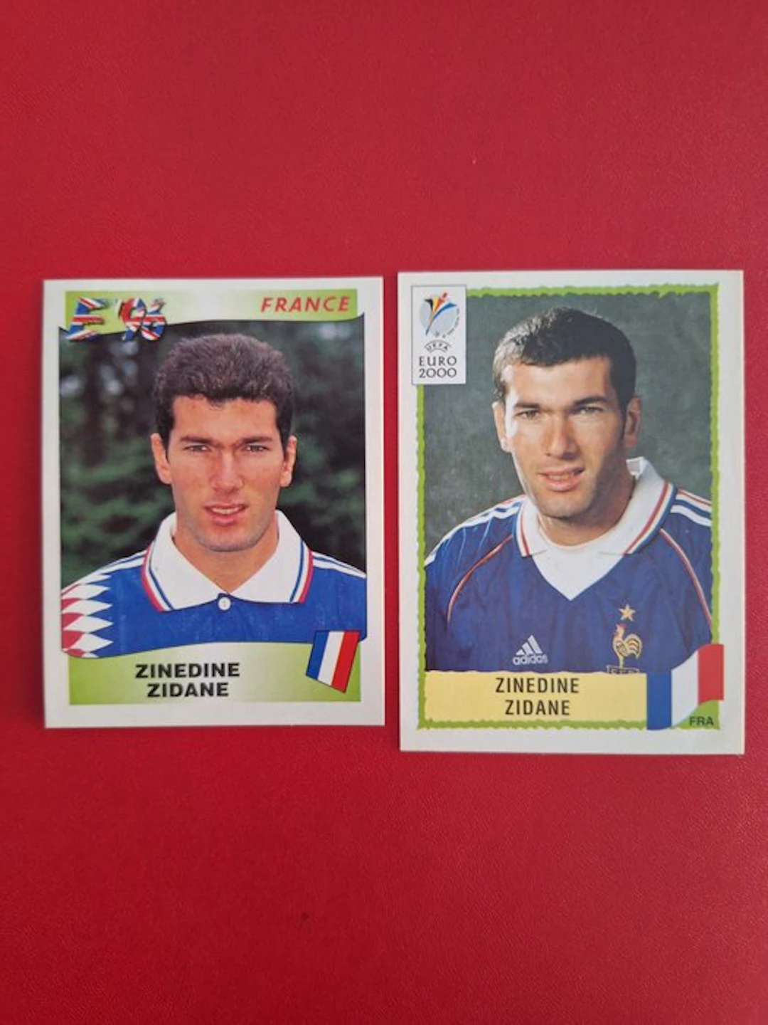 1996, 2000 Panini Euro 96 rookie Francia