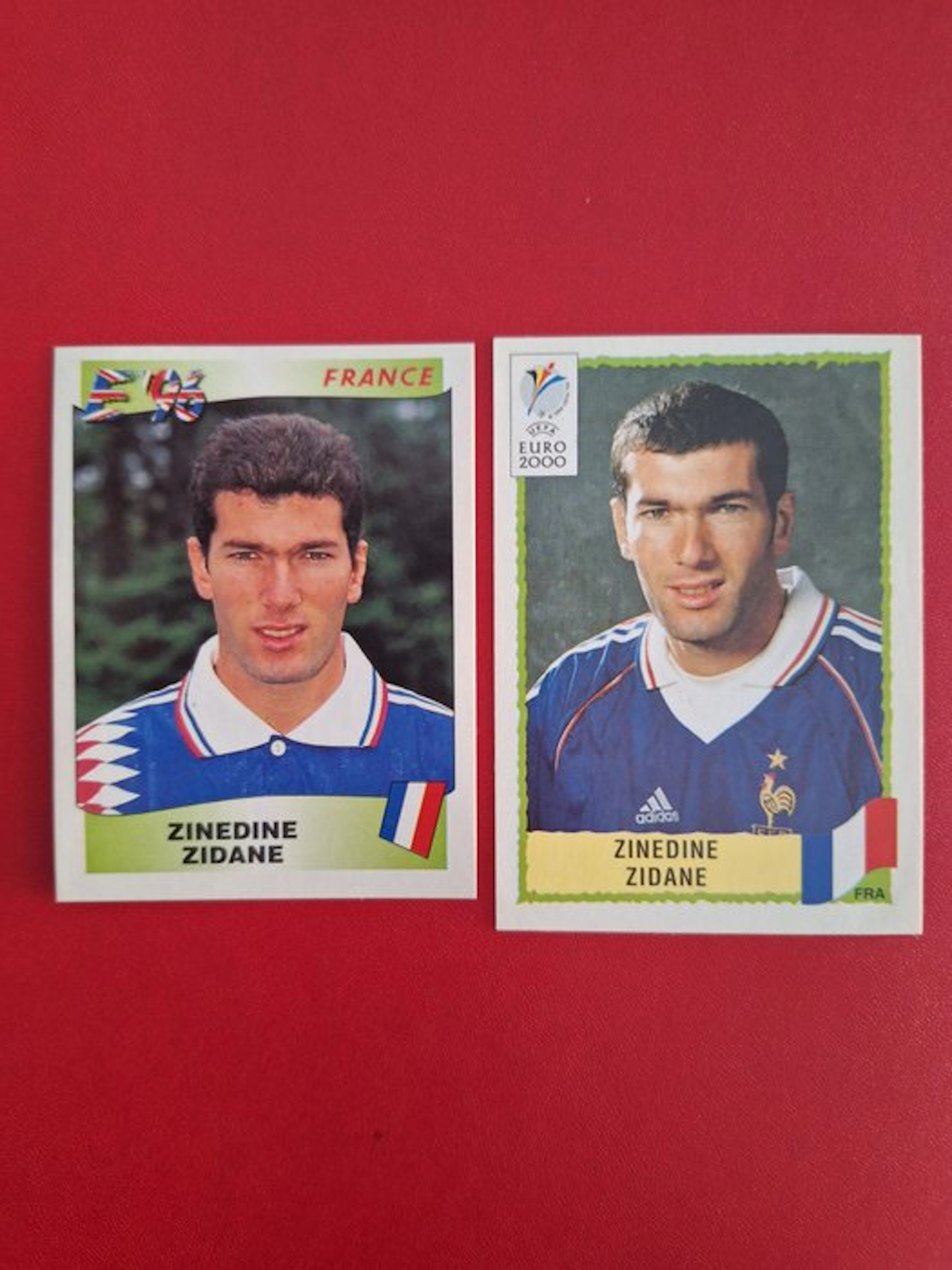 1996, 2000 Panini Euro 96 rookie Francia