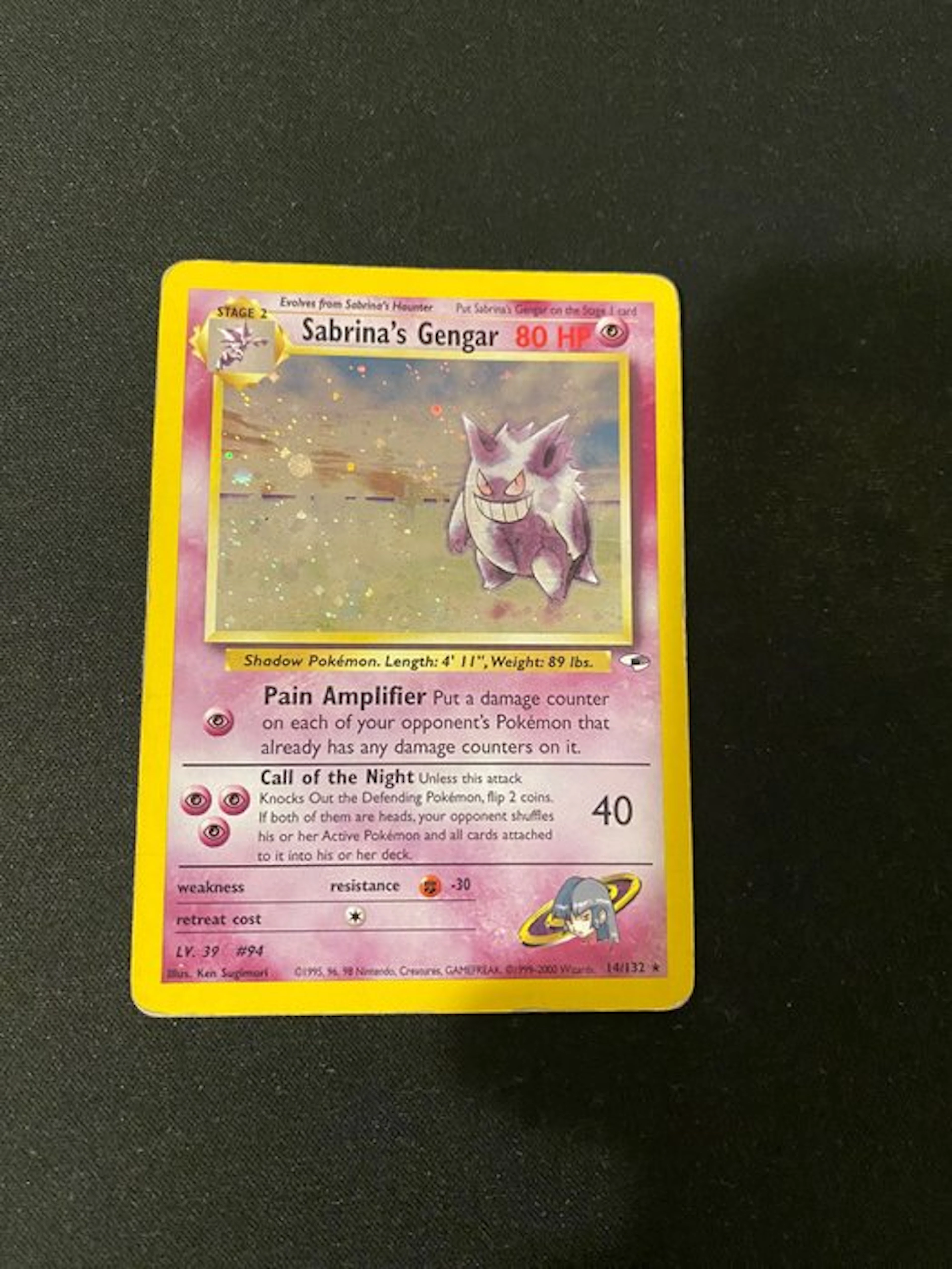 Pokémon - 1 Card - Gengar 14/132 Foil