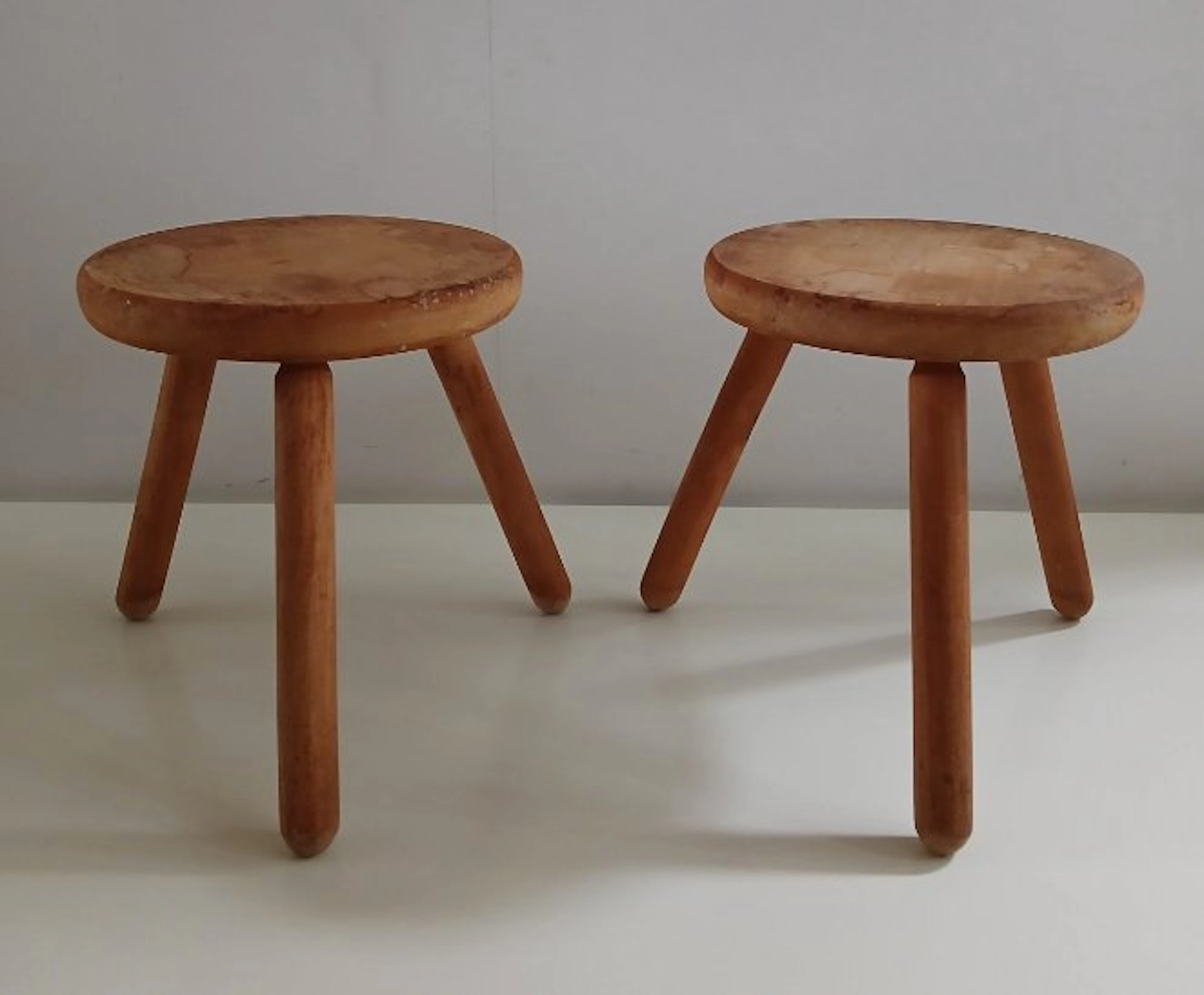 Stool - Wood - Two vintage stools
