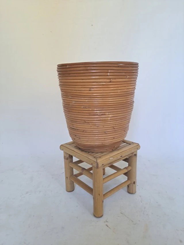Side table (2) - Bamboo, pencil reed - planter box + small table