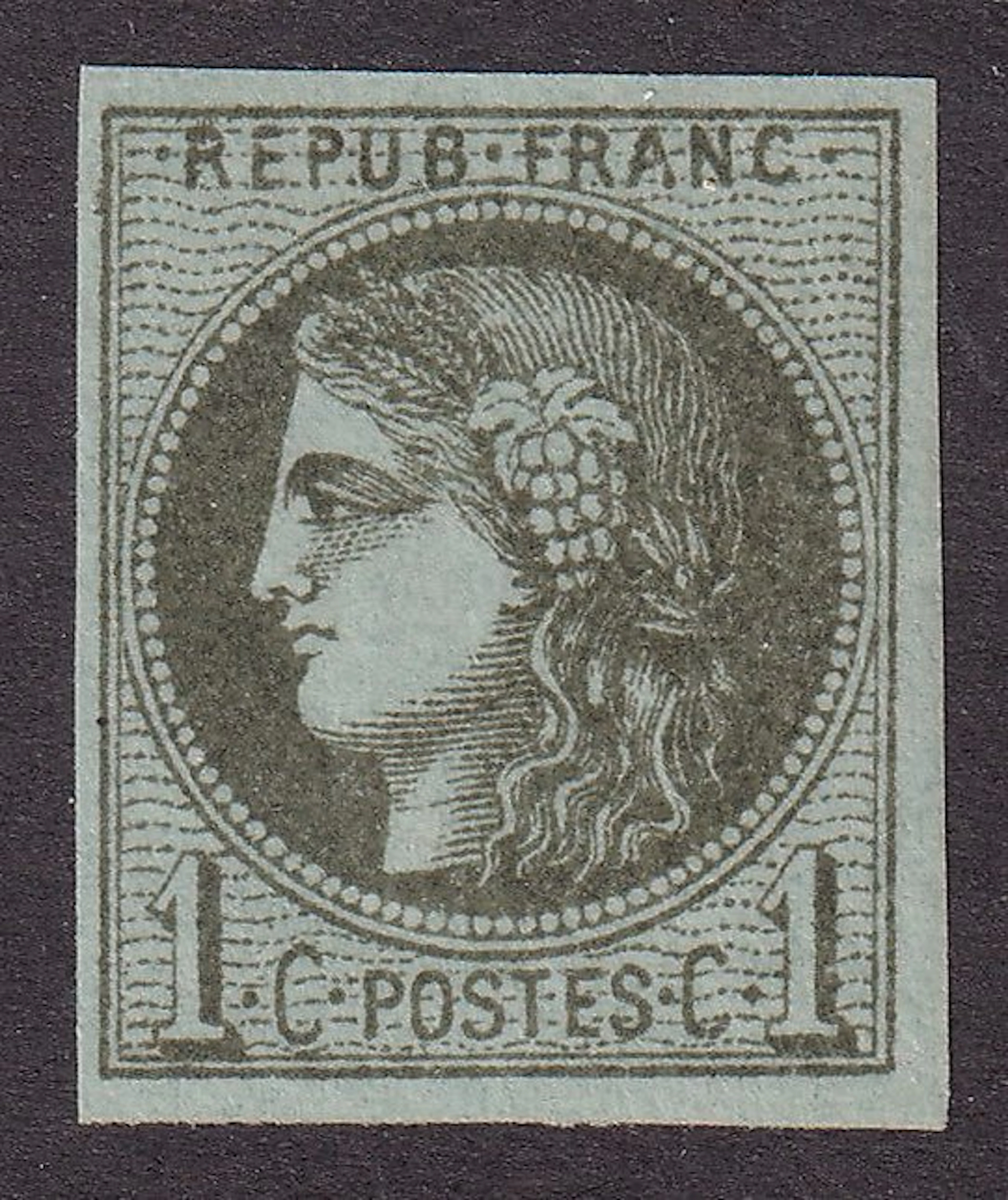 France - 1c new olive* - TTB - Yvert n°39A