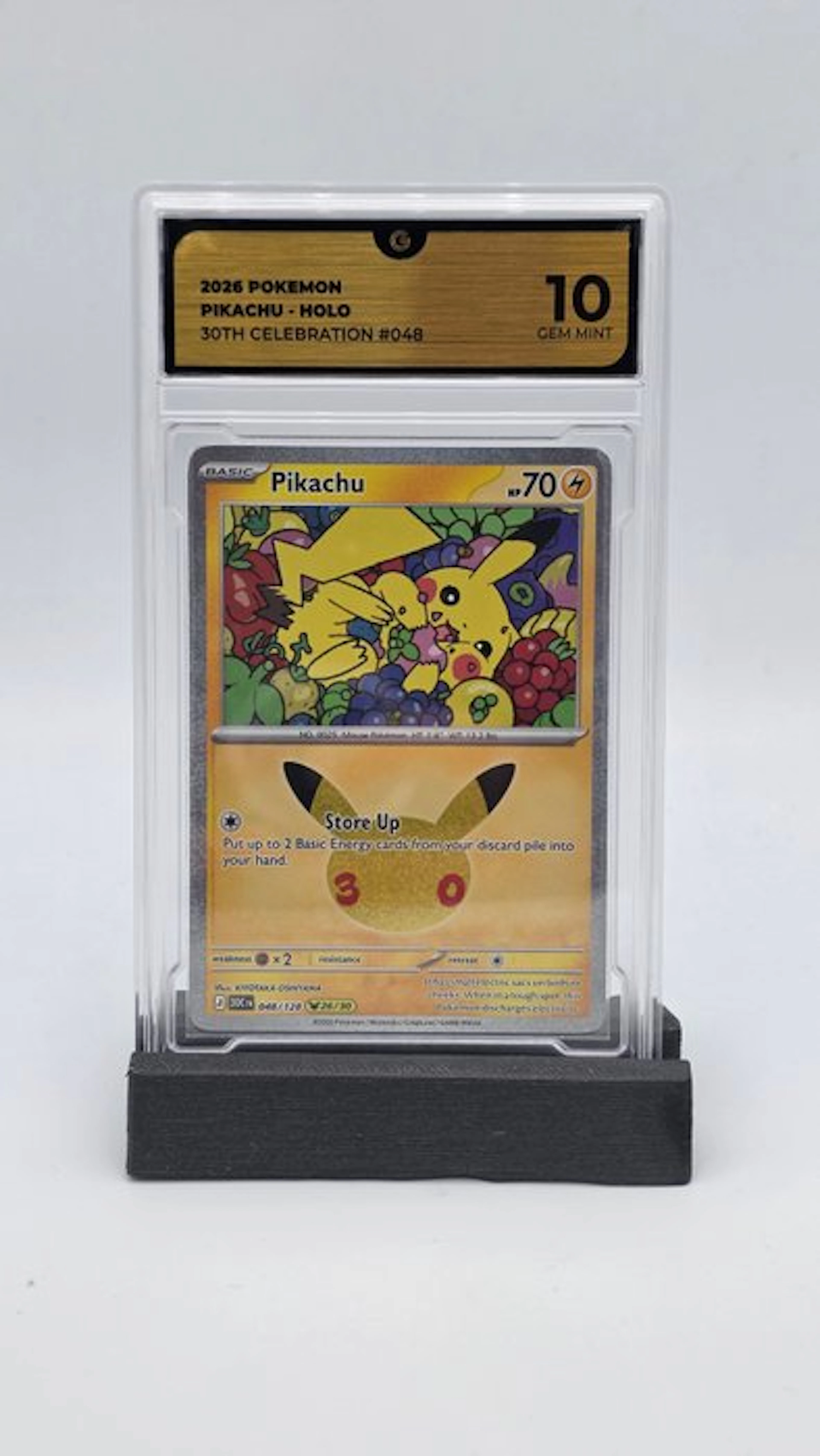 Pokémon - 1 Graded card - Pikachu 048 Holo - GG 10 - Mega Evolution