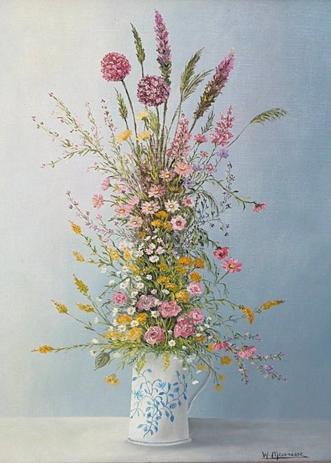 W. Meurisse (XX) - Bouquet de fleurs