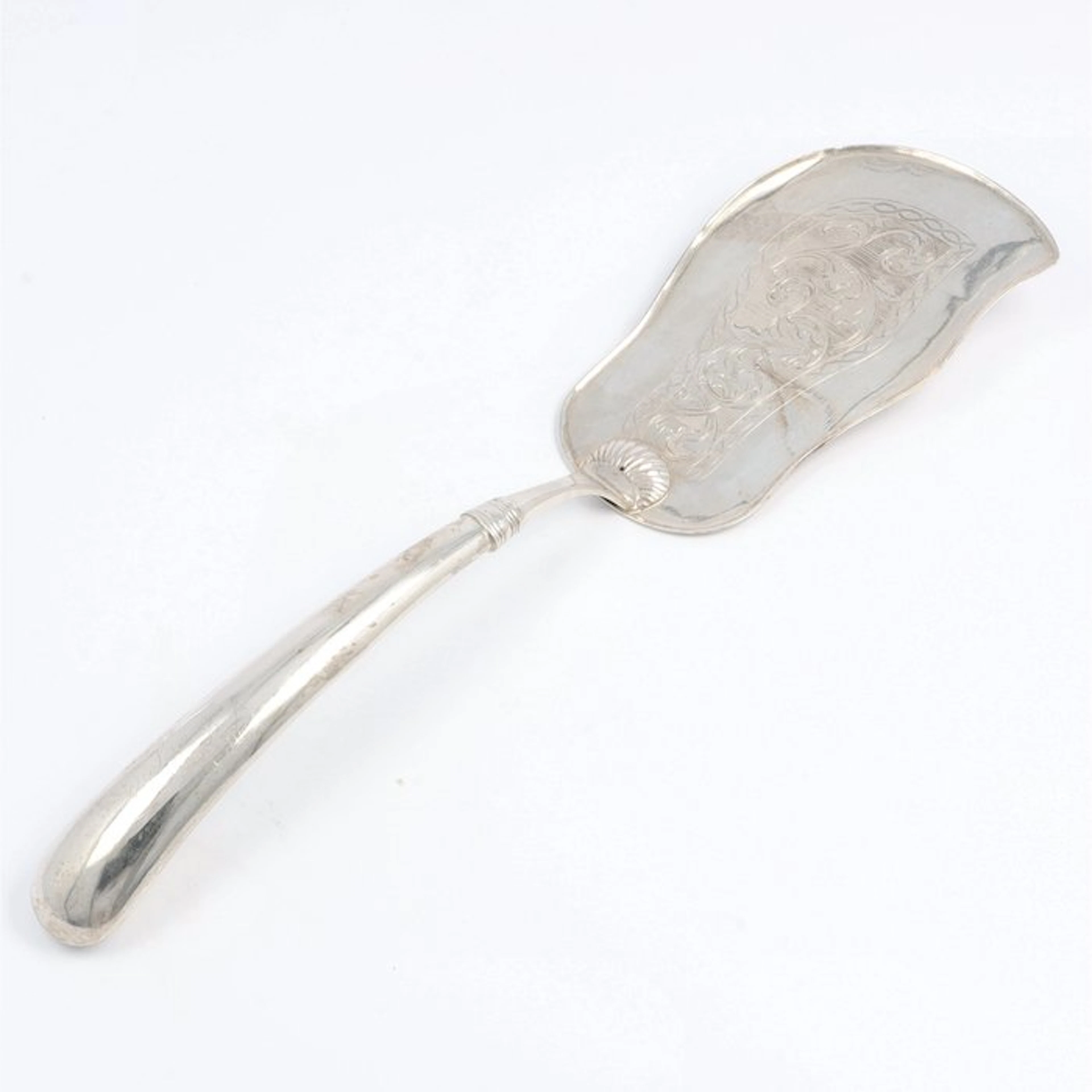 Pastijschep (Noorwegen, 1854). - Cake server - .813 silver - 1850-1900