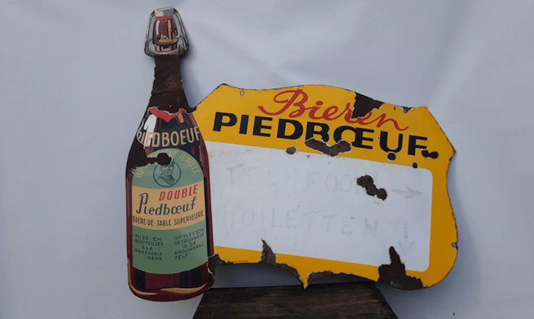 Piedboeuf - Advertising sign - Enamel